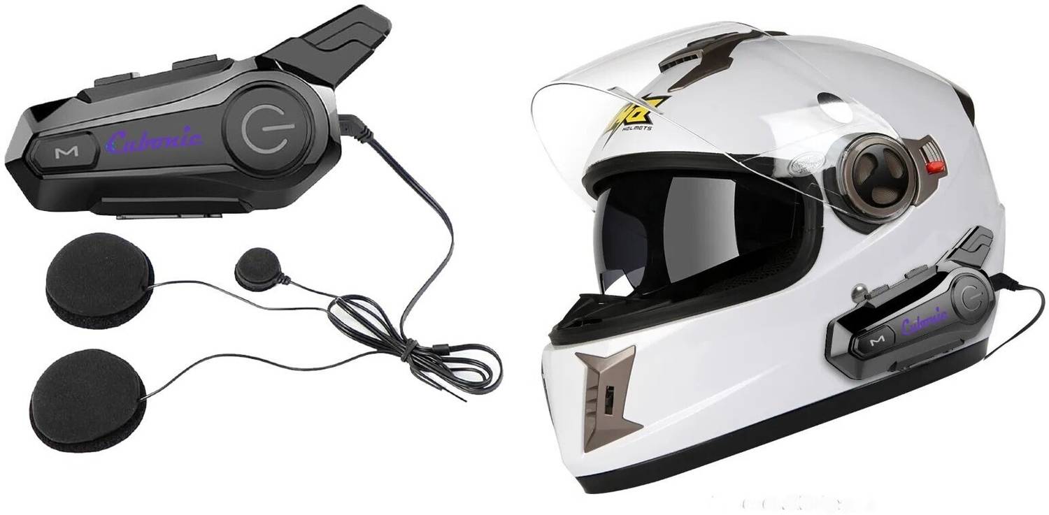 Cubonic E1 Bike Helmet with Intercom Smart Headphones Bluetooth