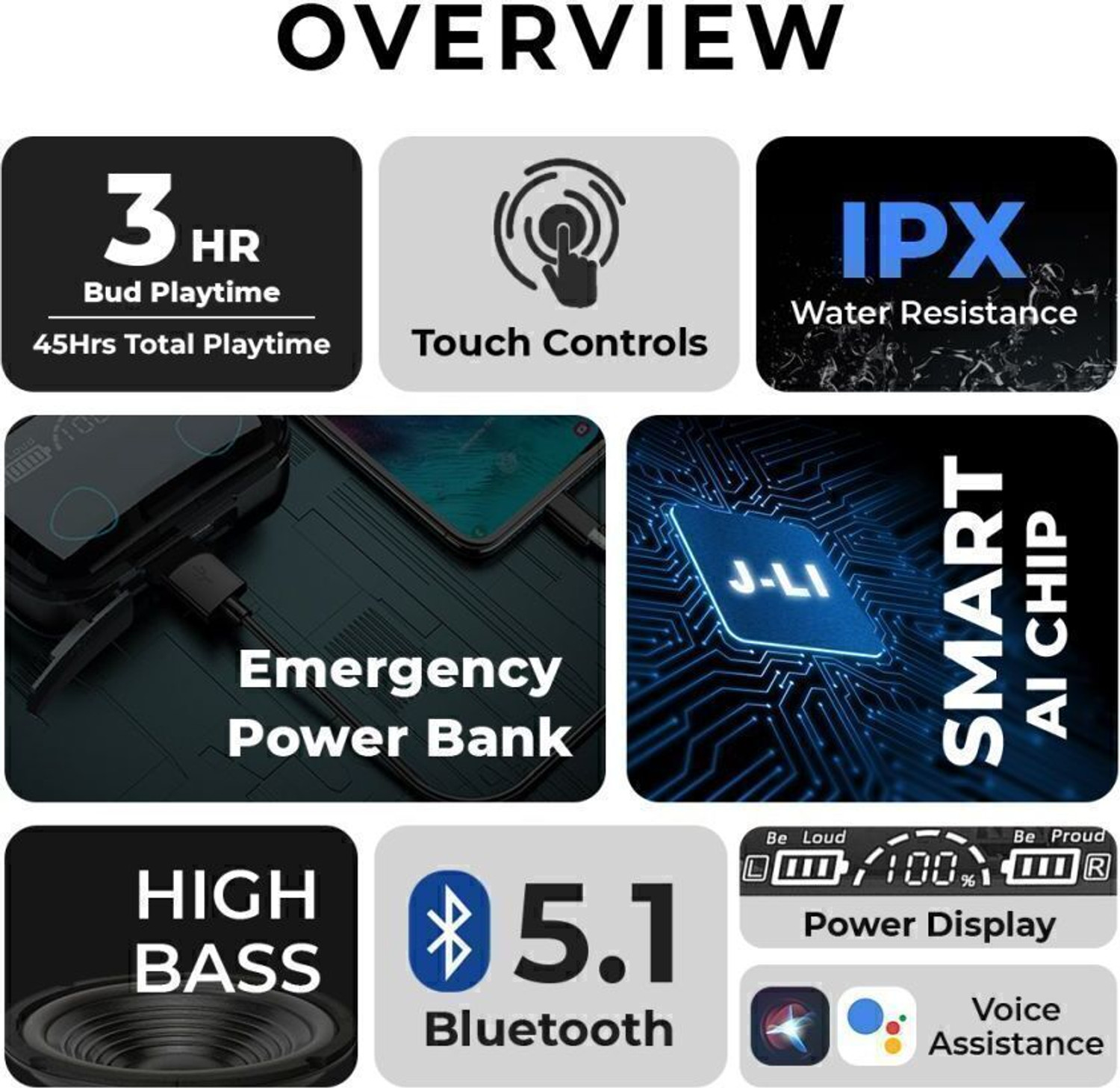 Image of HODOPHILE M19 l TWS Earbuds l Upto 40Hr Playtime l 5.1 Bluetooth