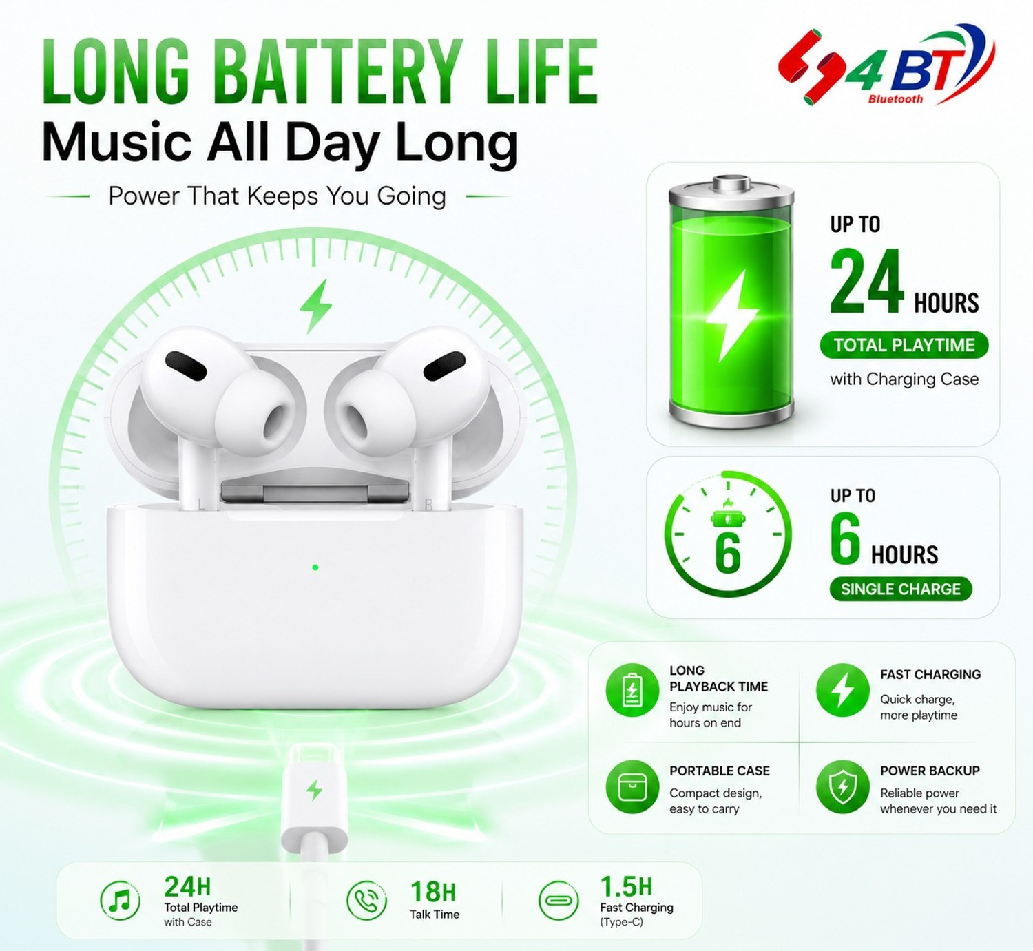 Image of 4BT Air Pods Pro Bluetooth