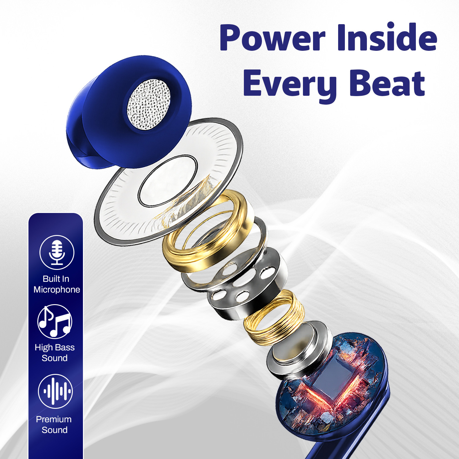 Image of Soroo Future Type-C Wired Earphones with HD Sound, In-Line Mic & Tangle-Free Magnetic Earbud Wired