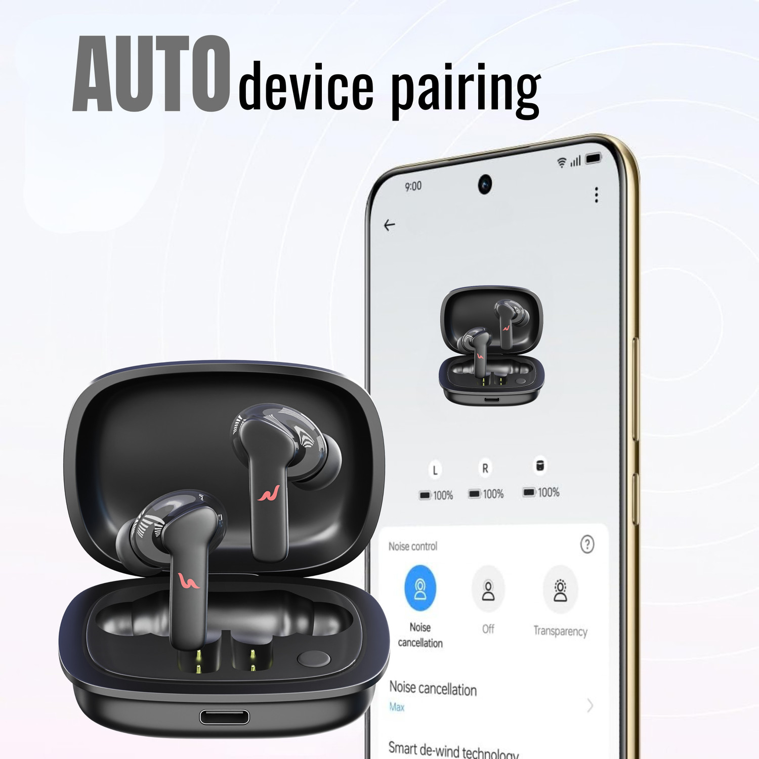 Image of electricbass anc bluetooth earbuds J-14 DLX With 50 hours of playtime Bluetooth