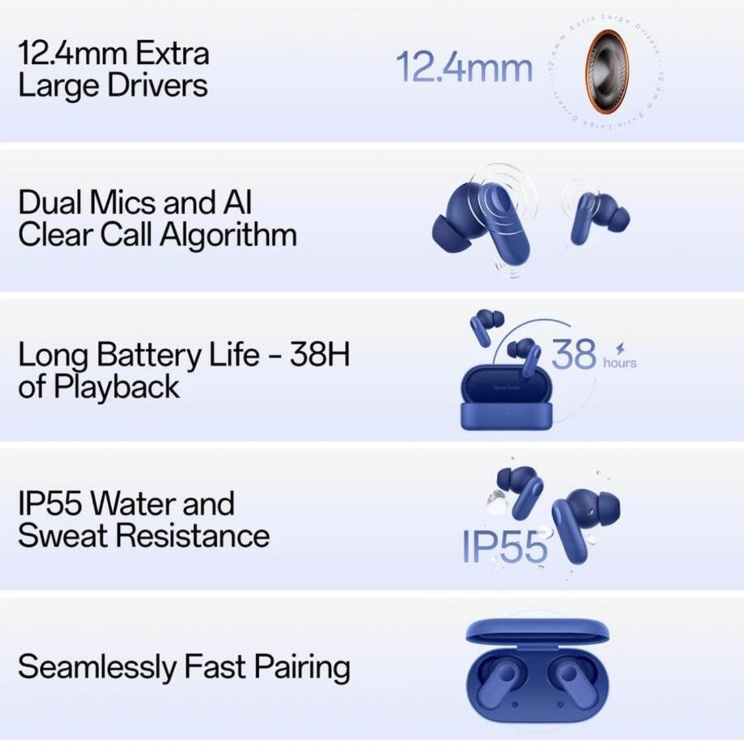 Image of KPSS 1 PLUS+ NORD BUDS 2r Earbuds & Clear Bluetooth
