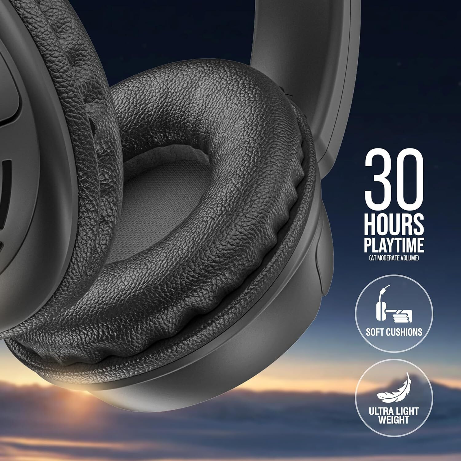 Image of Ubon Bluetooth Headphones HP-705 with 30 Hours of playtime Soft Cushions Bluetooth & Wired