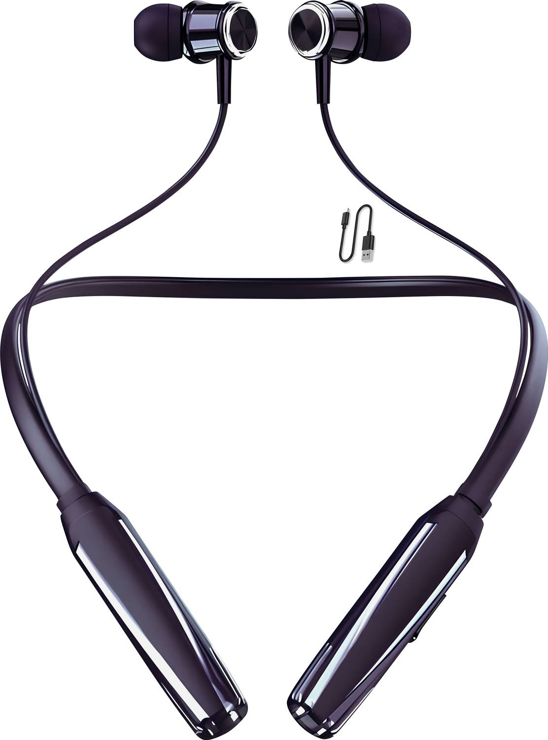 CIHYARD 24Hr Long Life Battery Super Bass Neckband Headphones Blu