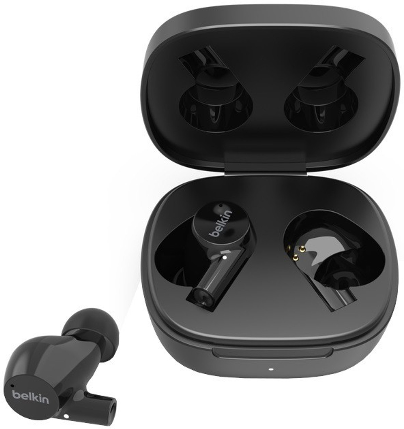 Image of BELKIN TWS Earbuds IPX5,Up to 31 hrs. Playtime Wireless Charging Dual mic on Each Side Bluetooth