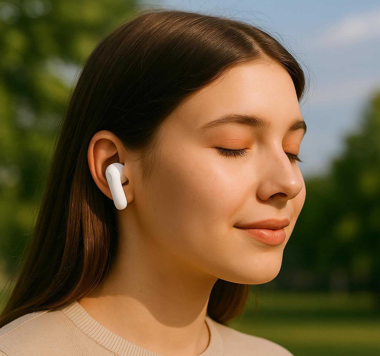 Image of GWALBROS Trending BUDS R2 PRO True Wireless Earbuds with Mic, 12.4mm Drivers W F04 Bluetooth Headset (White, True Wireless)