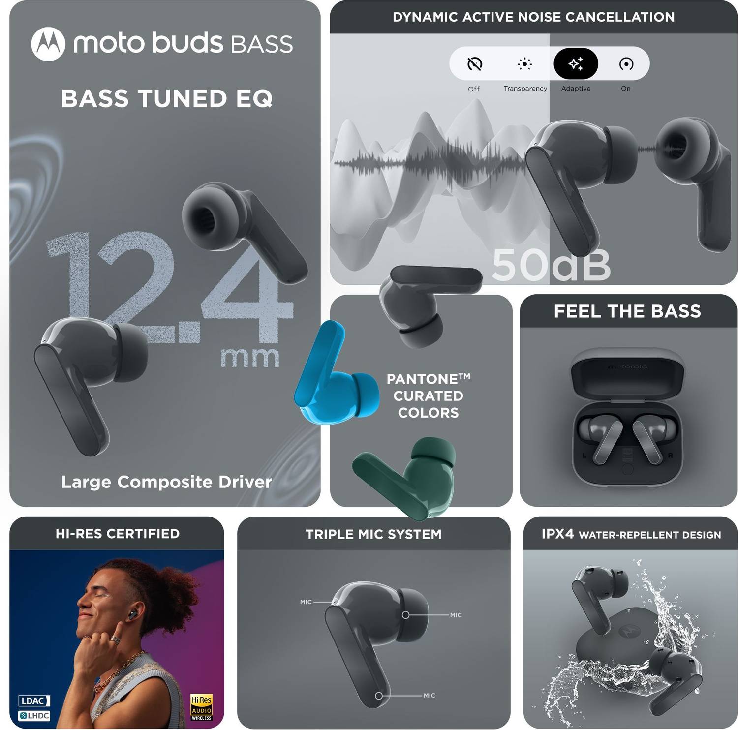 MOTOROLA Moto Buds Bass - Image 3