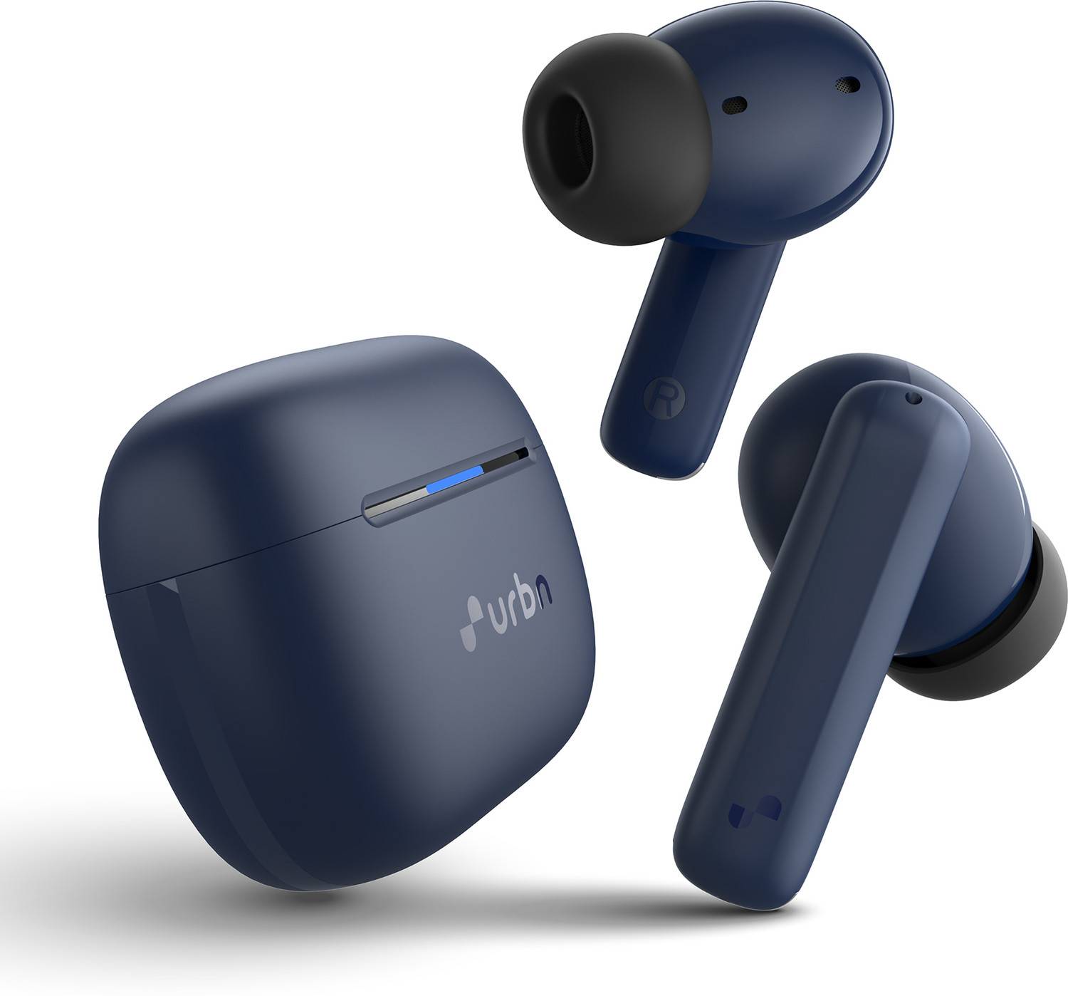 Image of URBN Active Noise Cancellation Earbuds with Quad Mic, 60H Playtime Bluetooth
