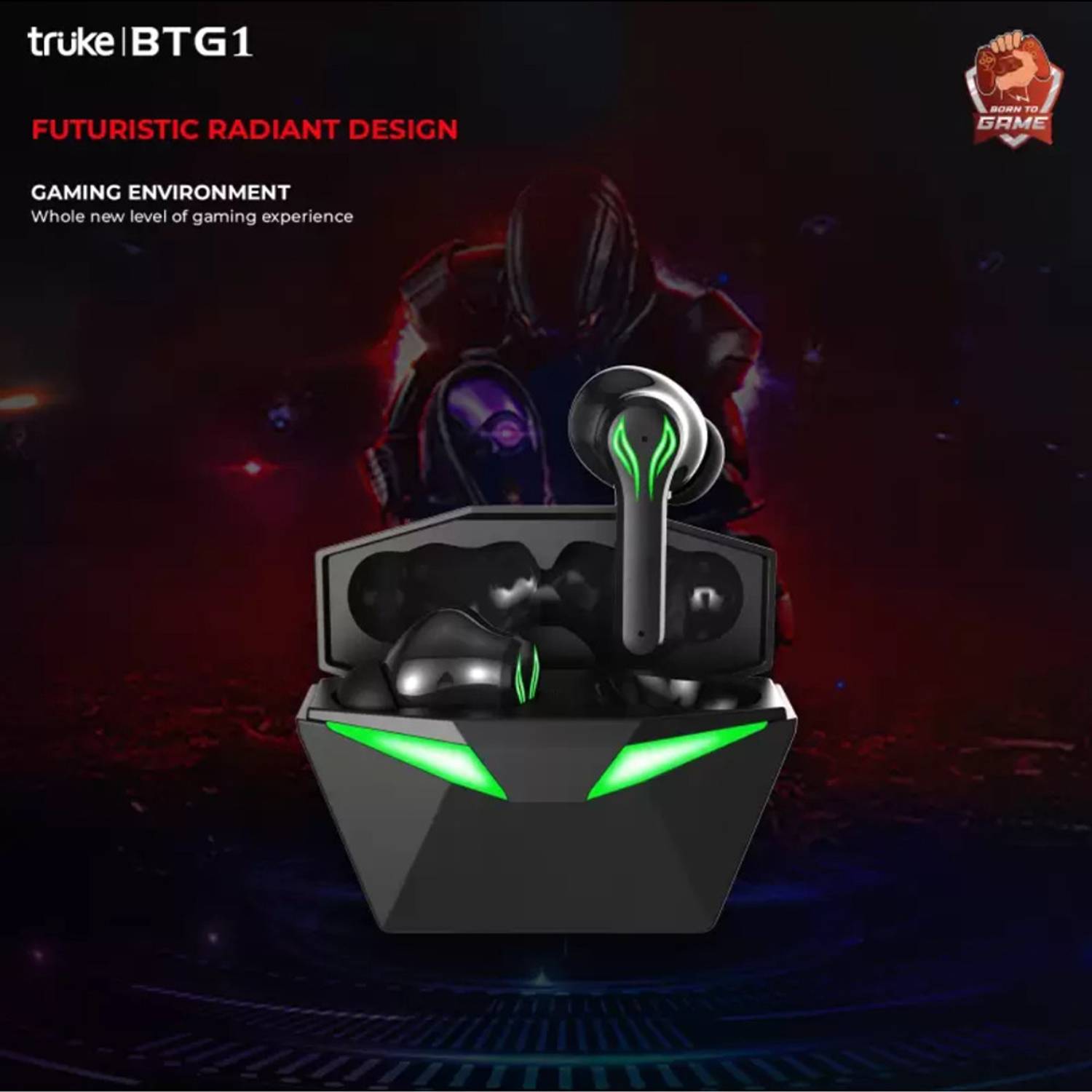 truke BTG1 Gaming Earbuds - Image 2