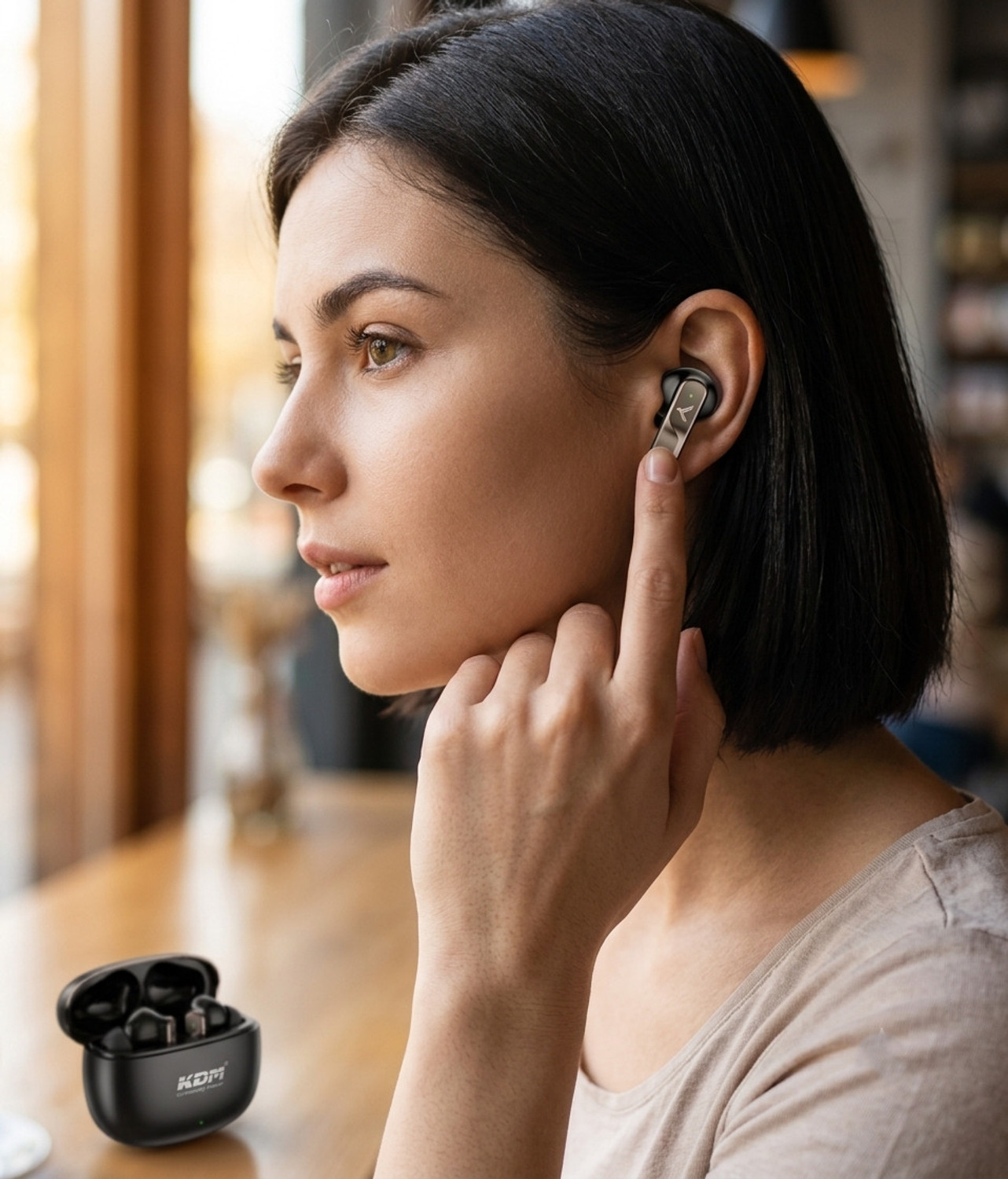 Image of KDM Z1 Heart Pods BT Version 6.0 The Songs Will Play For 40 Hours 250mAh Battery Bluetooth