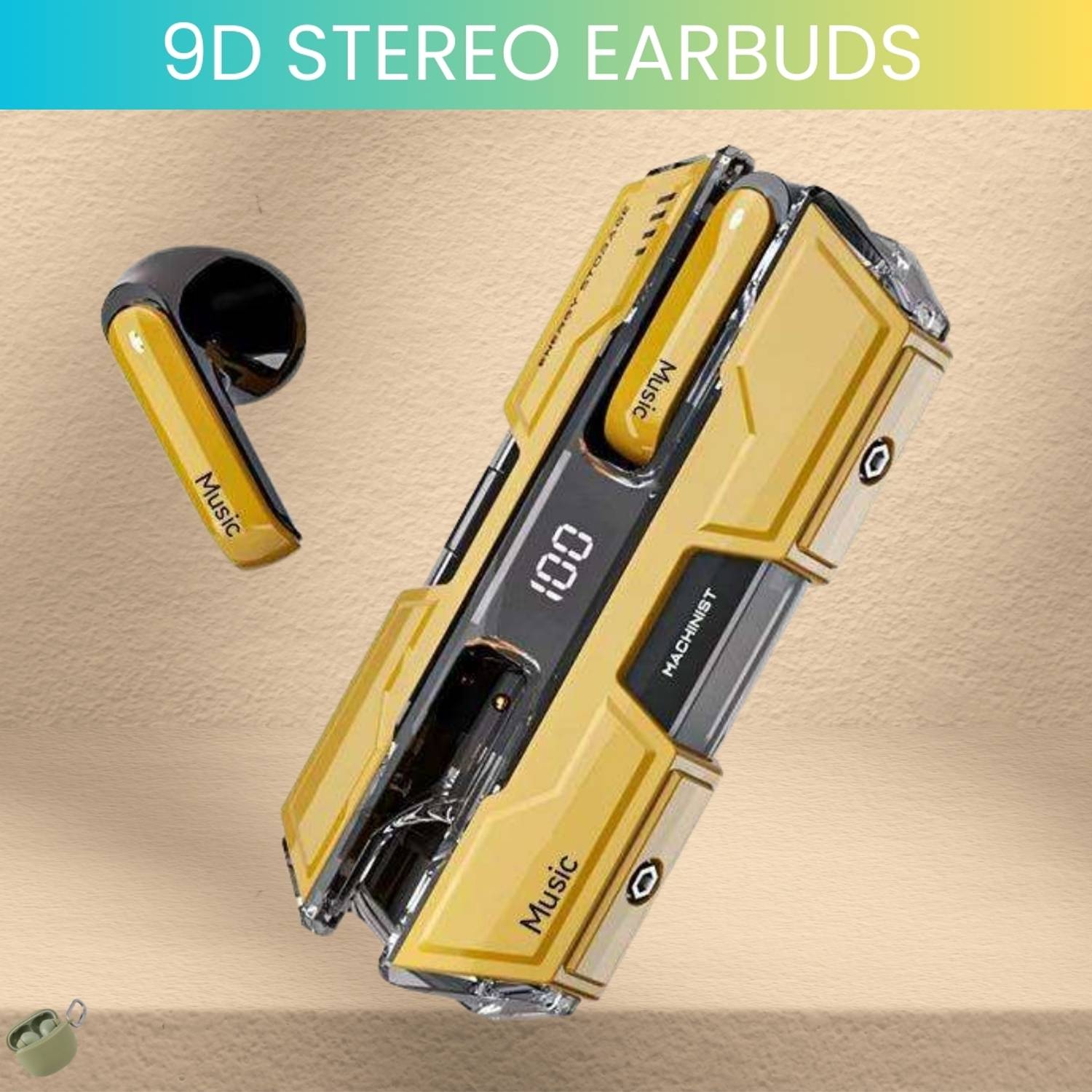 Clairbell Warship TWS Wireless Earbuds in-Ear Sports Headphones