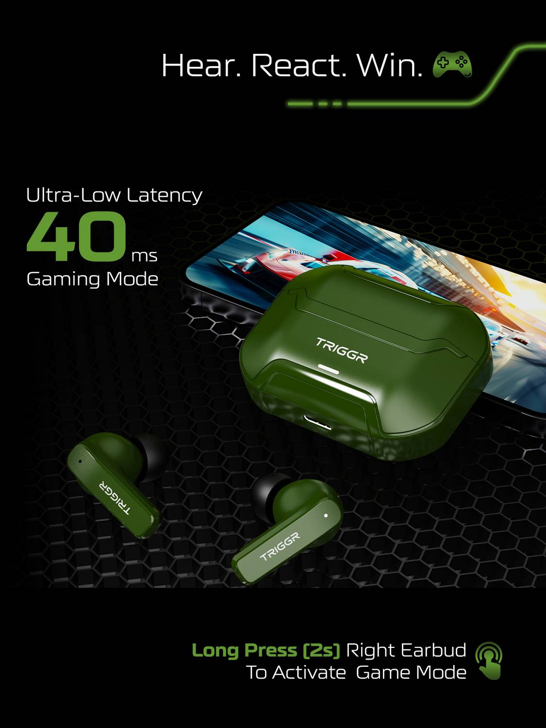 TRIGGR Raze 1 40H Battery Bluetooth Headset - Image 4