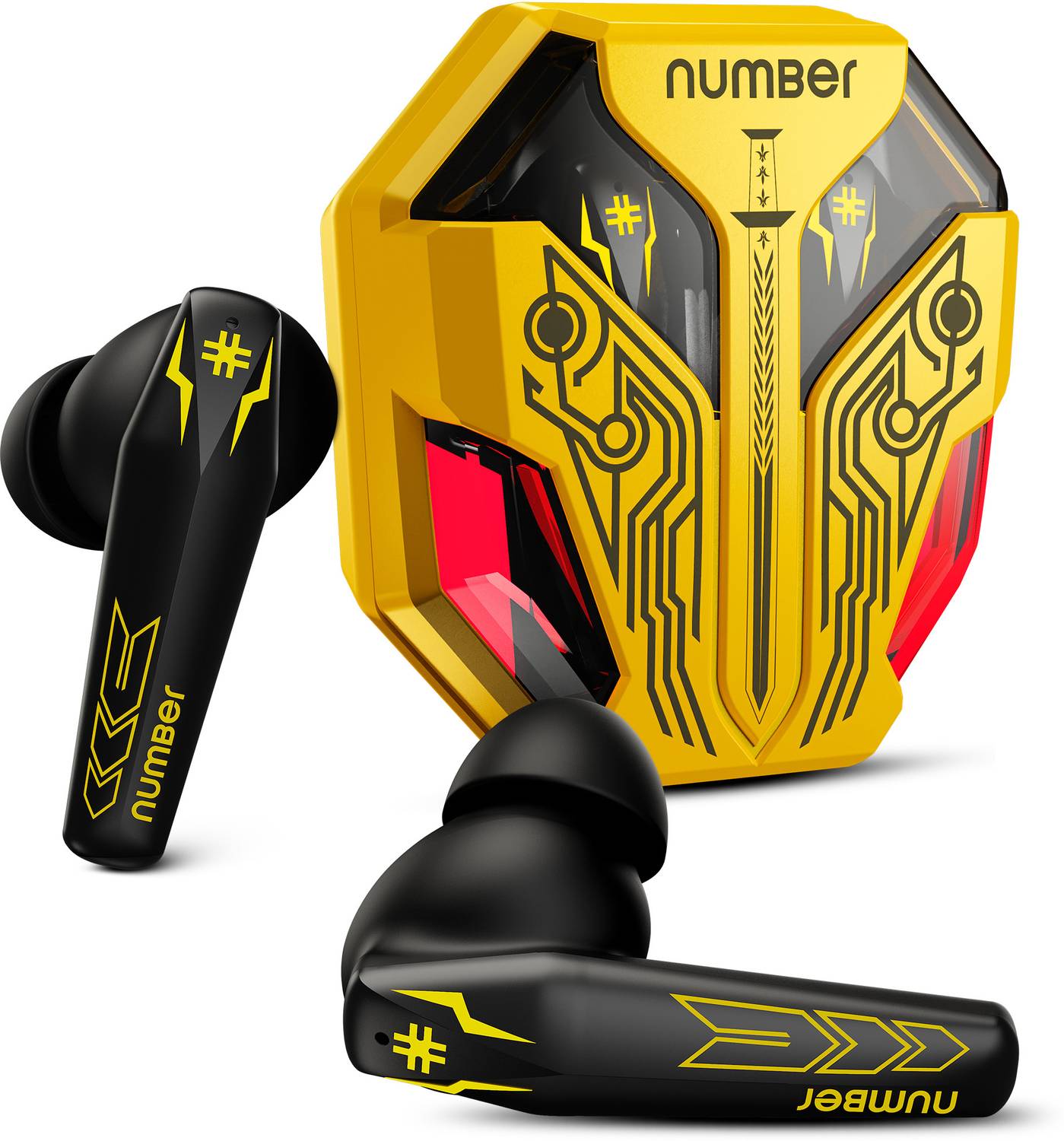 Number Super Buds Pro GT99 Dual Pair, 4 Mic ENC Gaming RGB TWS,35