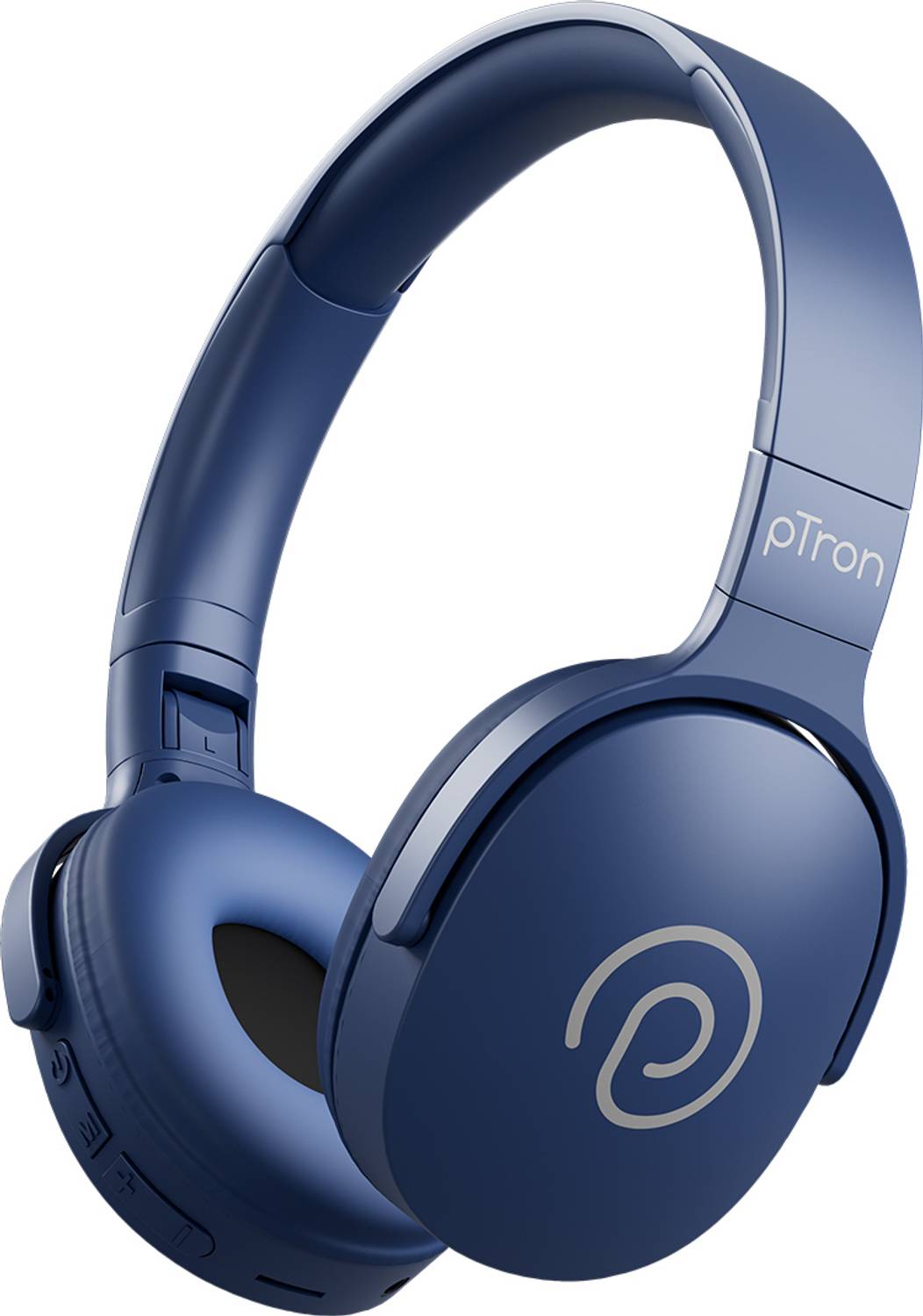 PTron Studio w/ Dual-Device Pairing, 60Hrs Playtime, HD Mic, 40mm