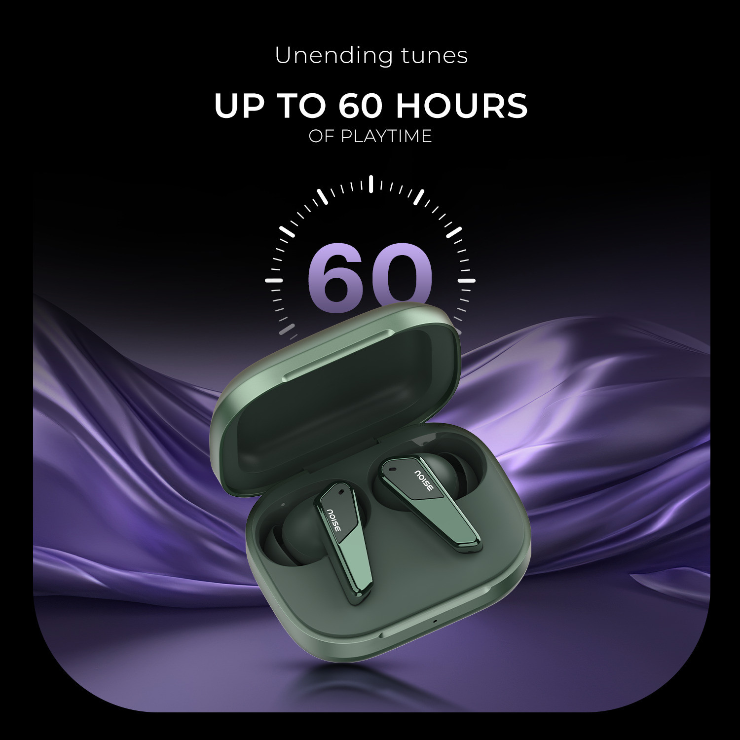 Image of Noise Buds N1 Pro with Metallic Finish, 32dB ANC, 60H Playtime and Instacharge,BT5.3 Bluetooth