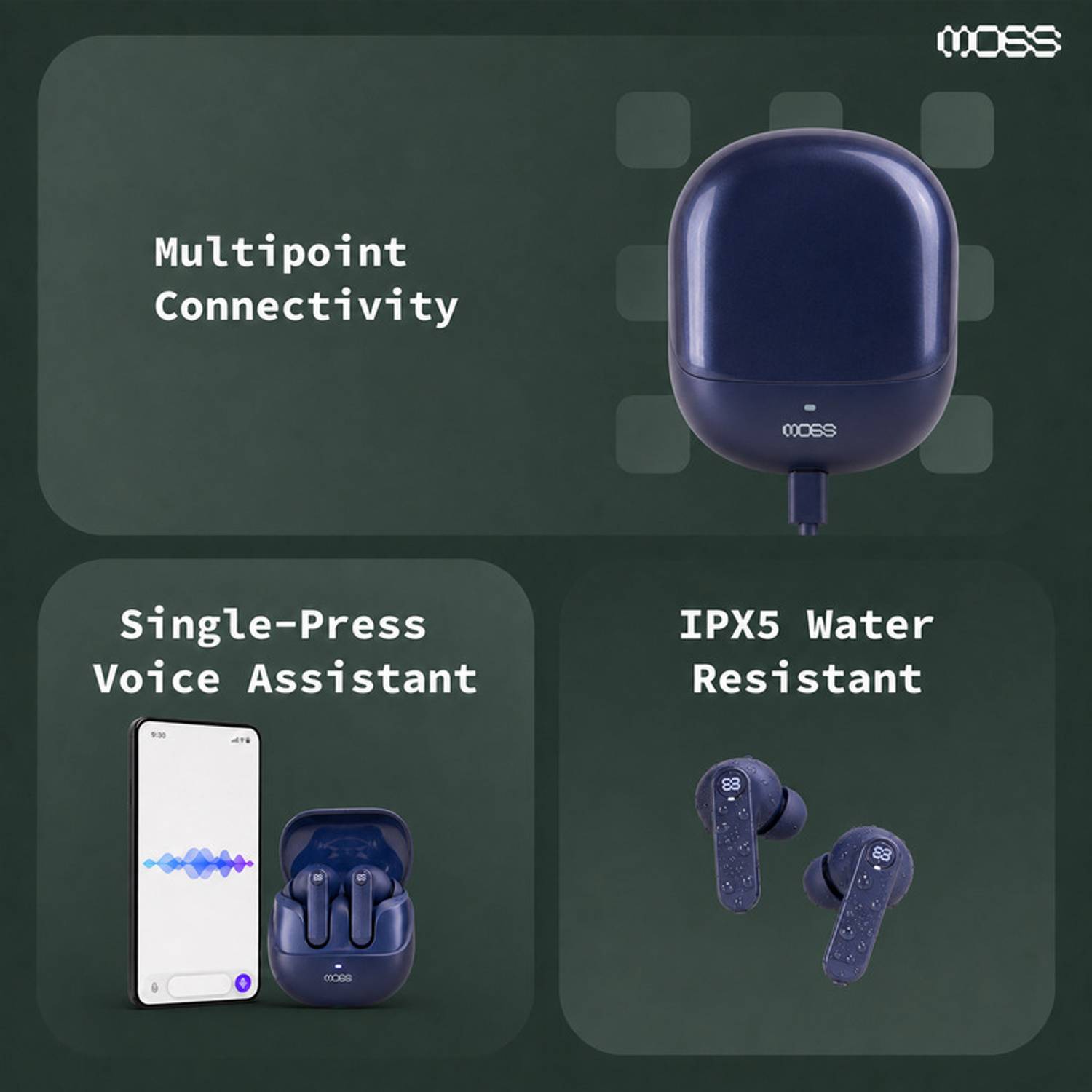 Moss ECHO WHISPER Bluetooth Blue - Image 5