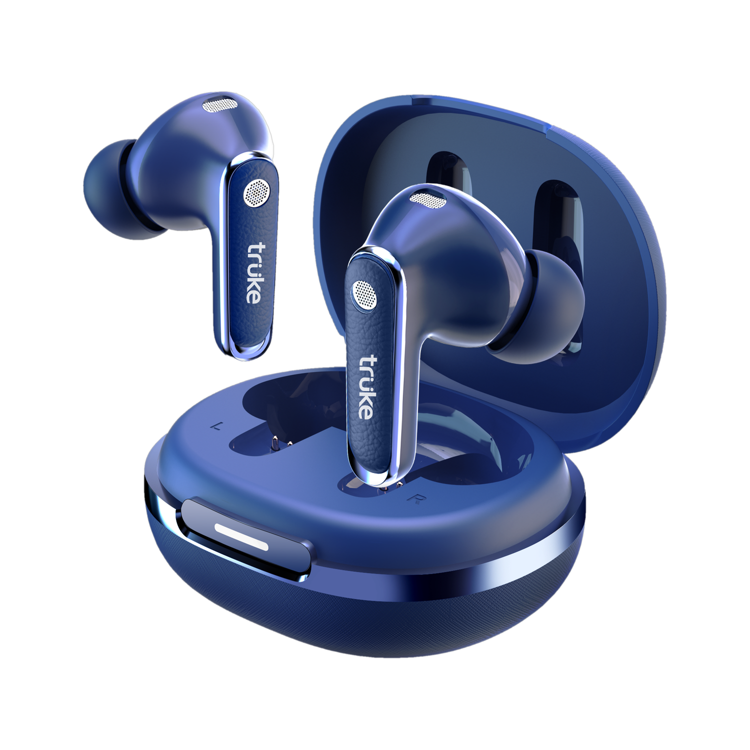 Image of truke Mega 12 Leather Finish TWS, 24bit-Spatial Audio, Dual Pairing buds, Quad Mic ENC Bluetooth