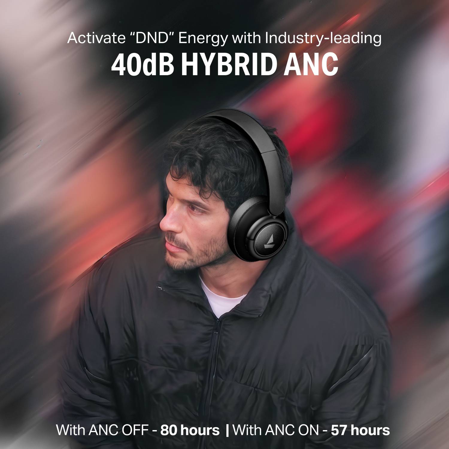 boAt Rockerz Plus 450 Hybrid ANC Headphones - Image 5