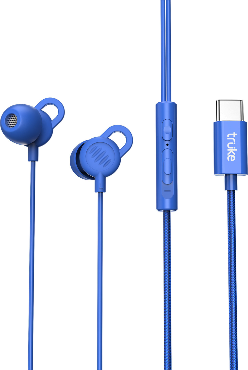 Image of truke Bass S2 Sleeping earphone w / 100% silicone tip, type-C, Mic, Multifuctional Keys Wired