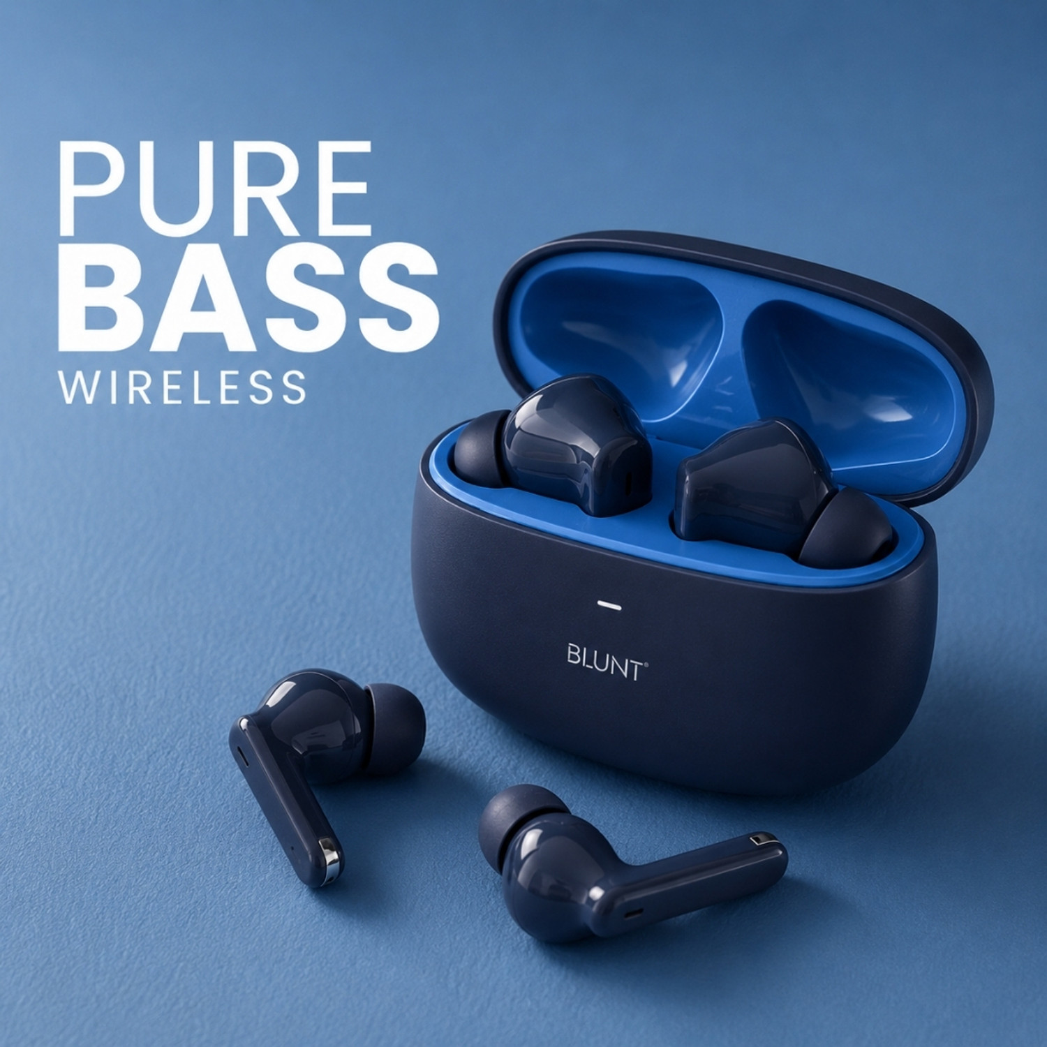 Image of Blunt AirMax True Wireless Earbuds | BT 5.4 HD Mic |30 H Playtime |IPX Waterproof Bluetooth