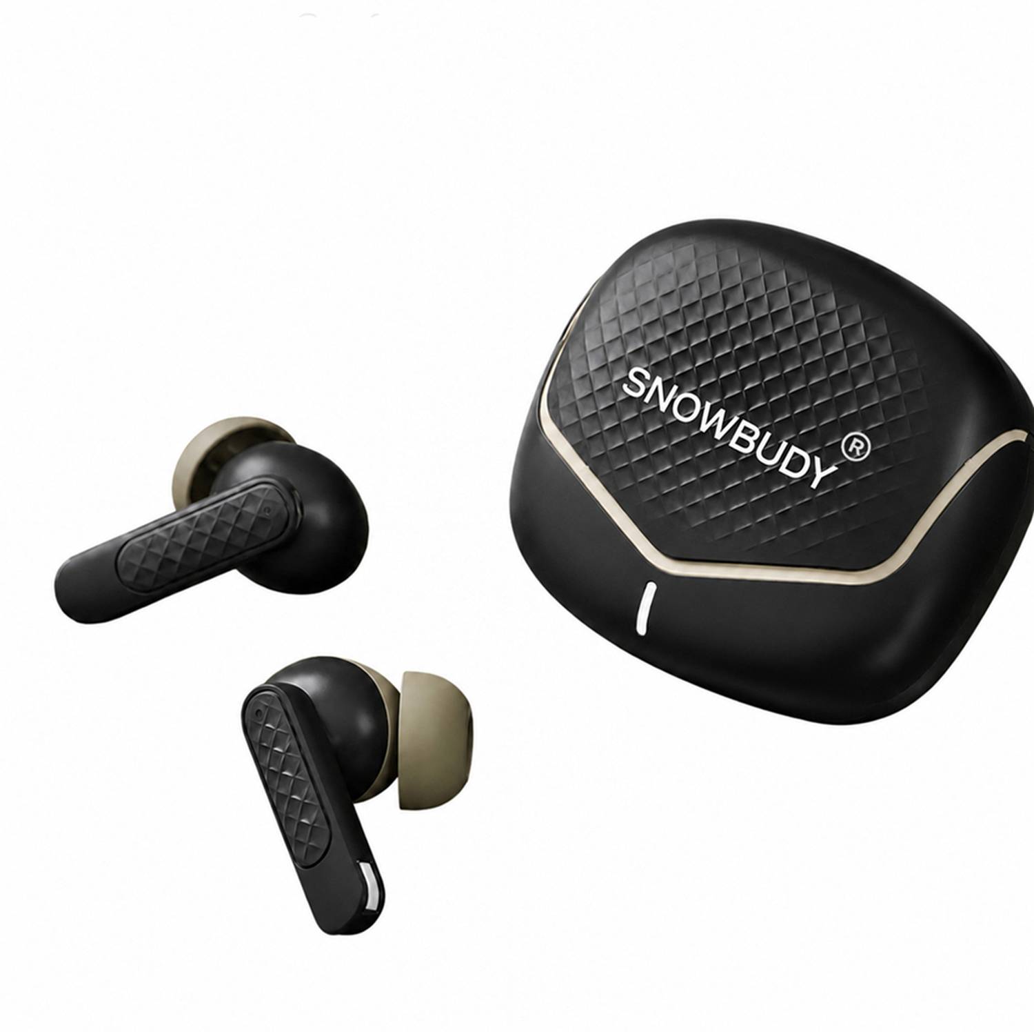 snowbudy True Wireless Earbuds with 70H Playtime, ZEN™ Quad Mic ENC,13mm Boom X-5 Bluetooth Gaming