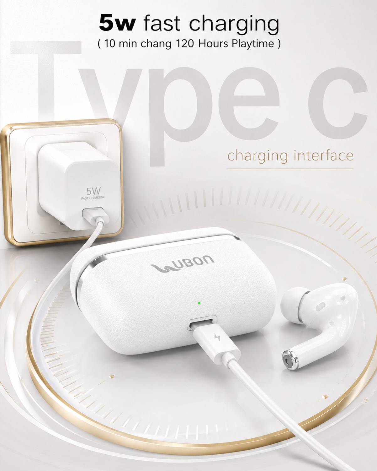Ubon BT-215 Wireless Earbuds 36hrs - Image 3