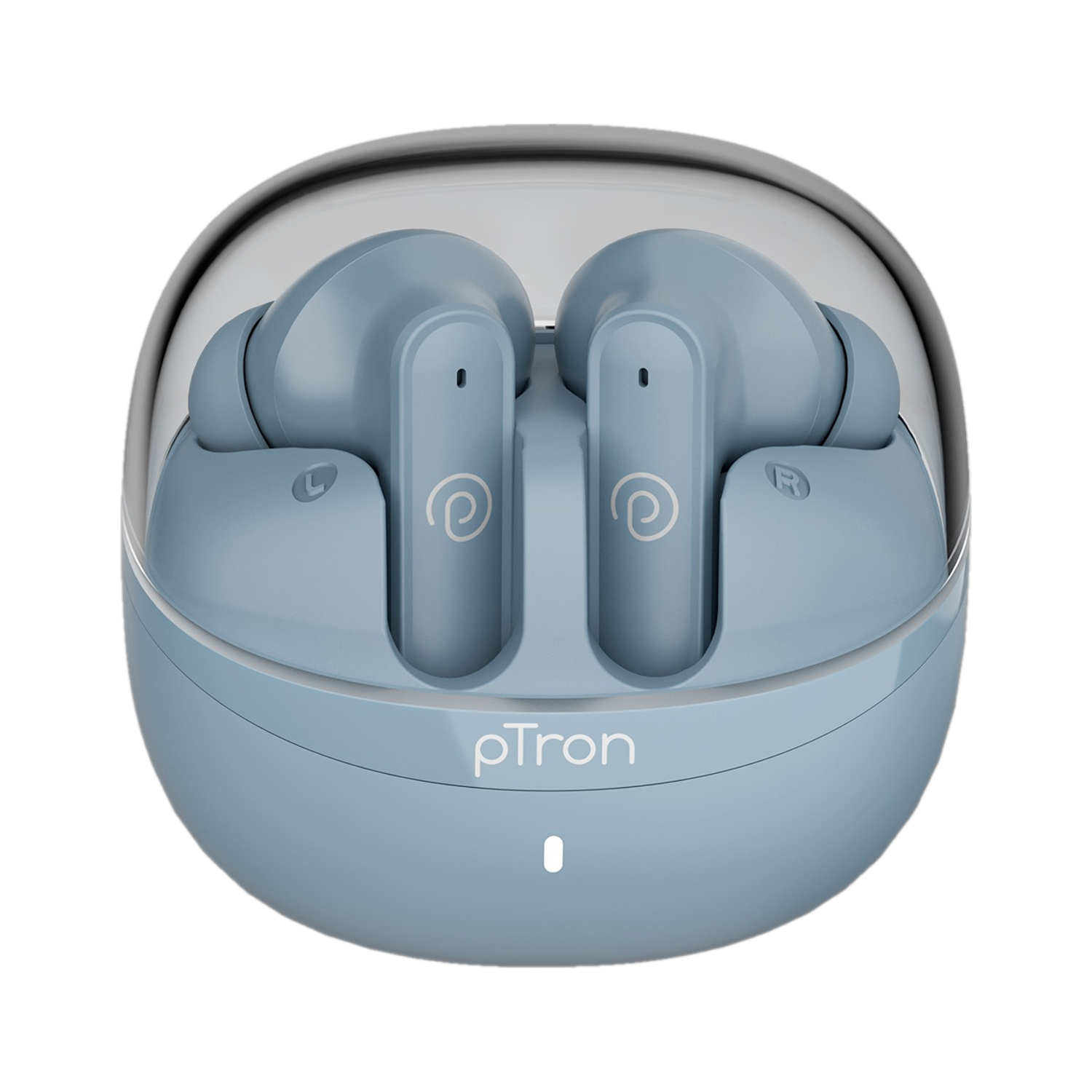 Image of PTron Bassbuds Indie w / AI-ENC Clear Calls, 45hrs Playtime, Custom EQ, App Support Bluetooth
