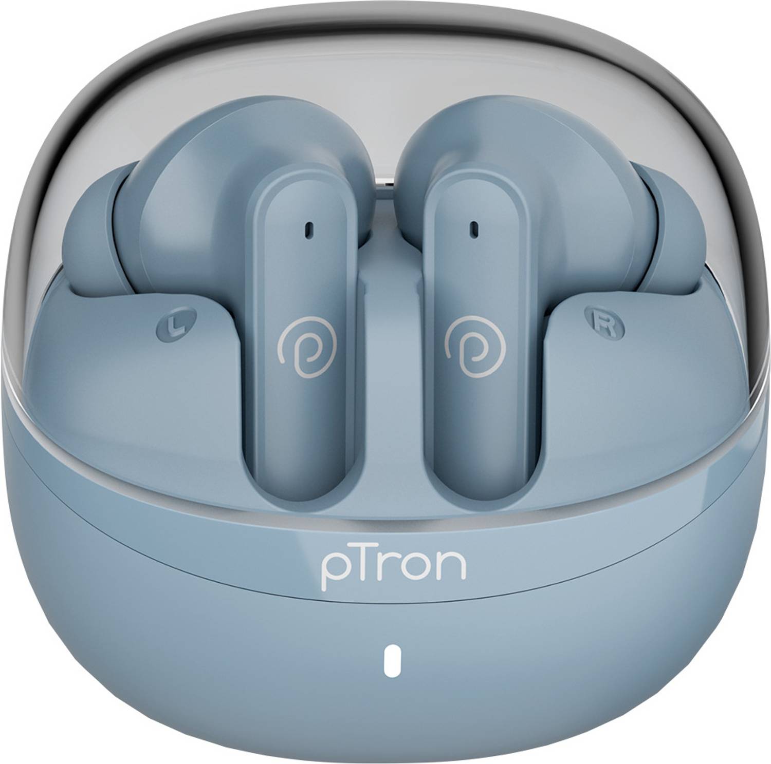 PTron Bassbuds Indie w/ AI-ENC Clear Calls, 45hrs Playtime, Custo