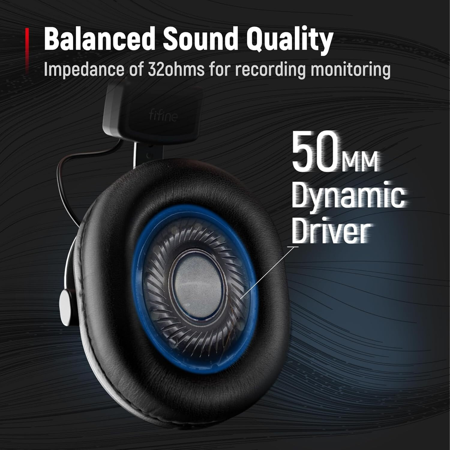 Image of Fifine (OPEN BOX) H8 Studio Monitoring Over-Ear (PC /Mixer) Wired