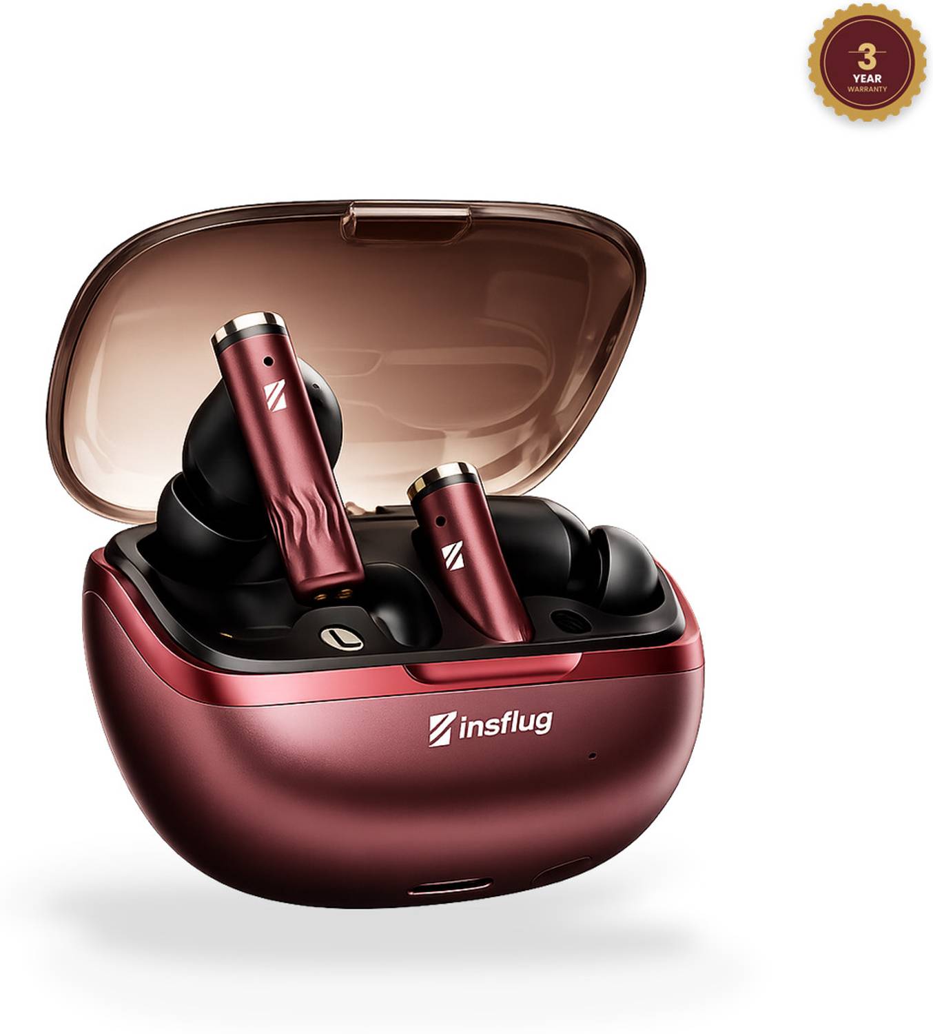 Insflug Bluetooth Ear Buds with Dual Pairing, Heavy Bass Music and Calling Headphones91 Bluetooth