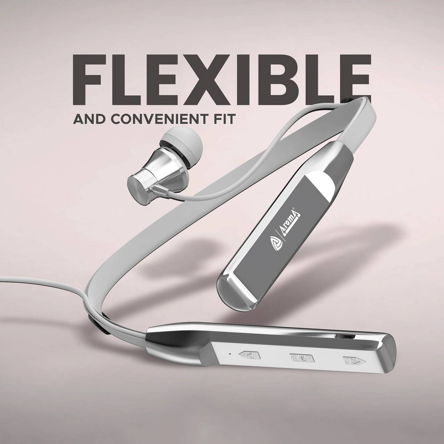 Aroma NB119 Titanium Neckband Bluetooth - Image 5