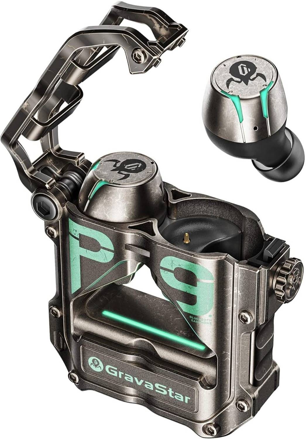 GravaStar Sirius p9 Bluetooth Gaming Headset (Grey, In the Ear)