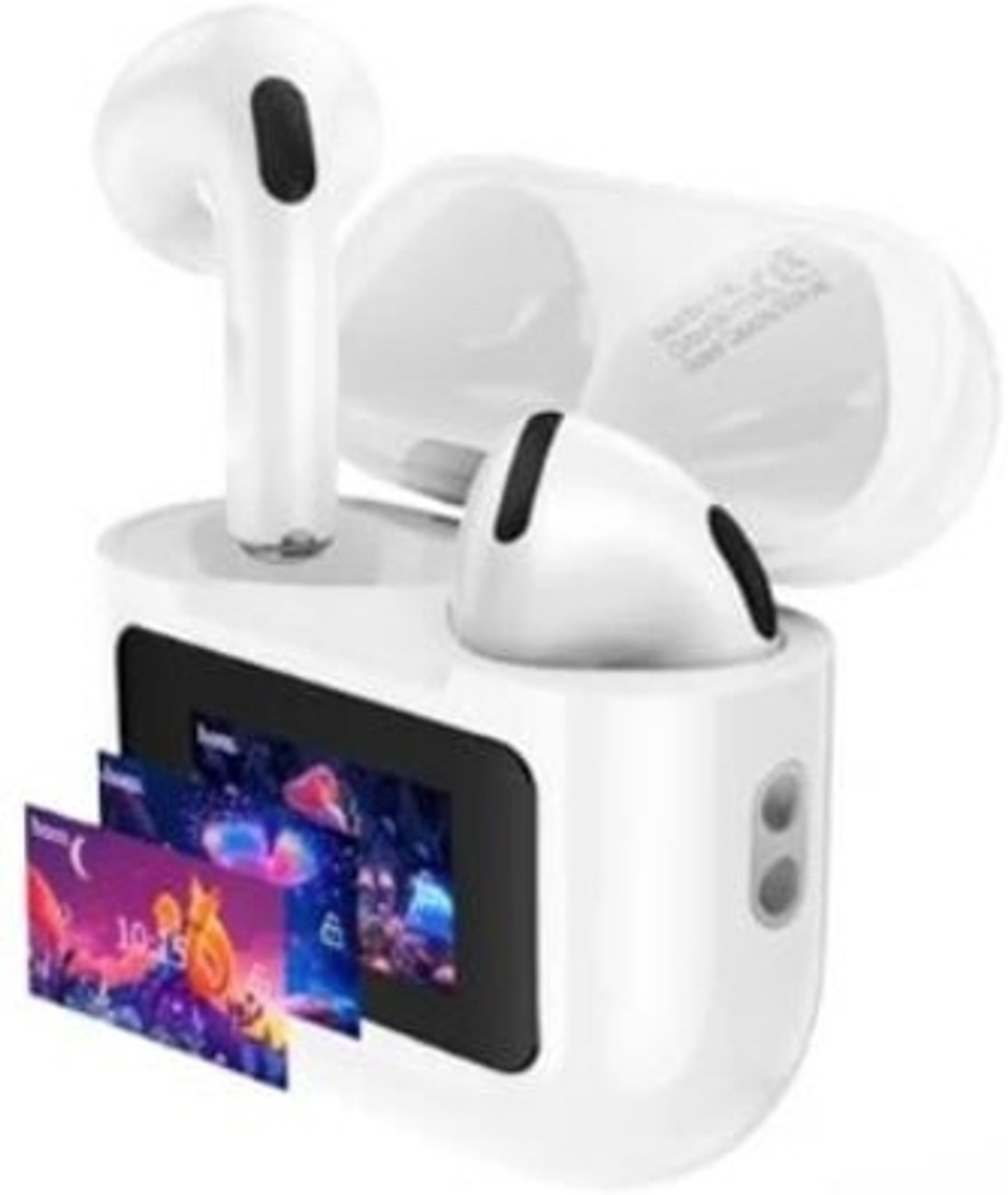 Image of techtree EW82 COLORFUL LCD TOUCH SCREEN TWS HEADSET (PREMIUM PRODUCT) Bluetooth