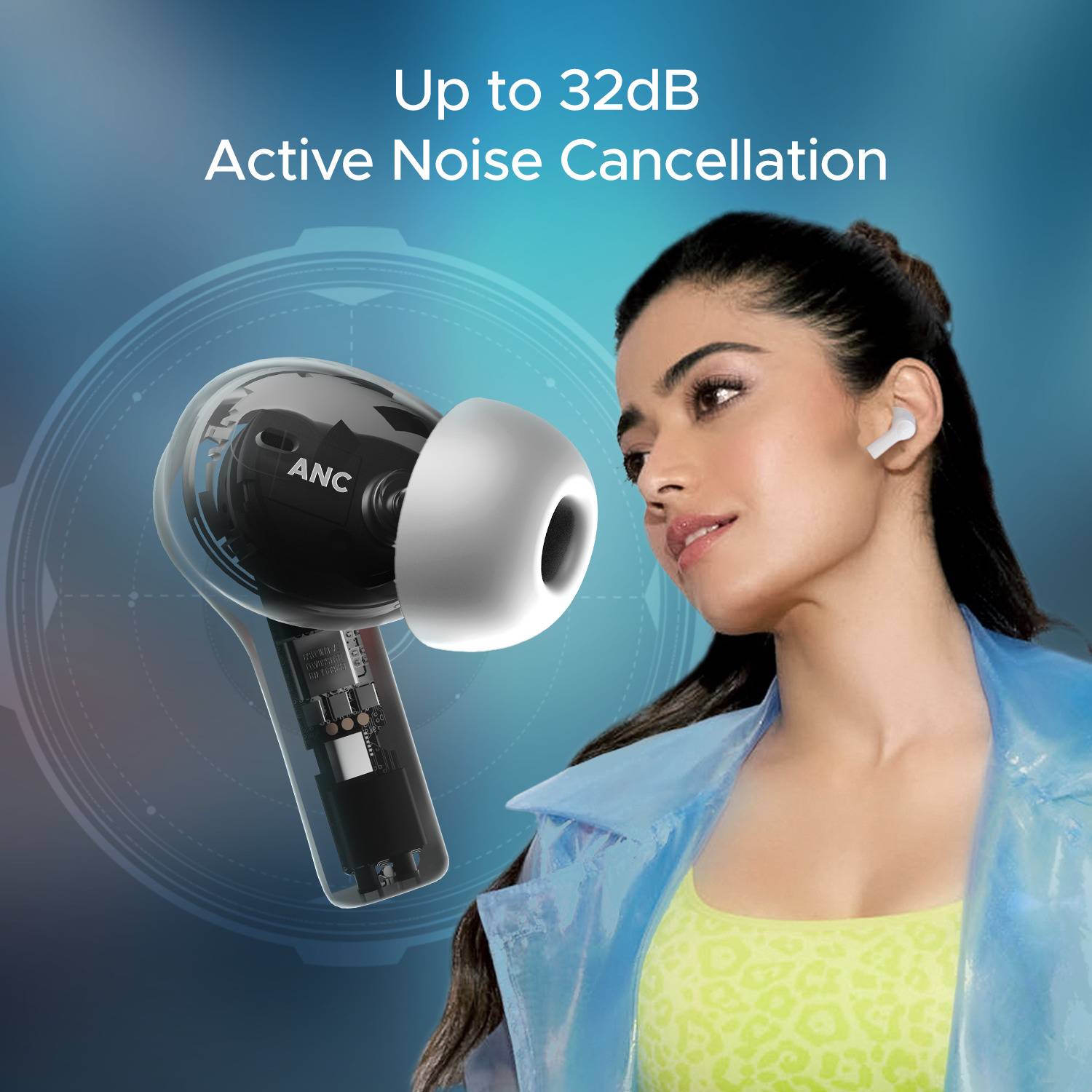 boAt Airdopes Flex 454 ANC TWS Earbuds - Image 3