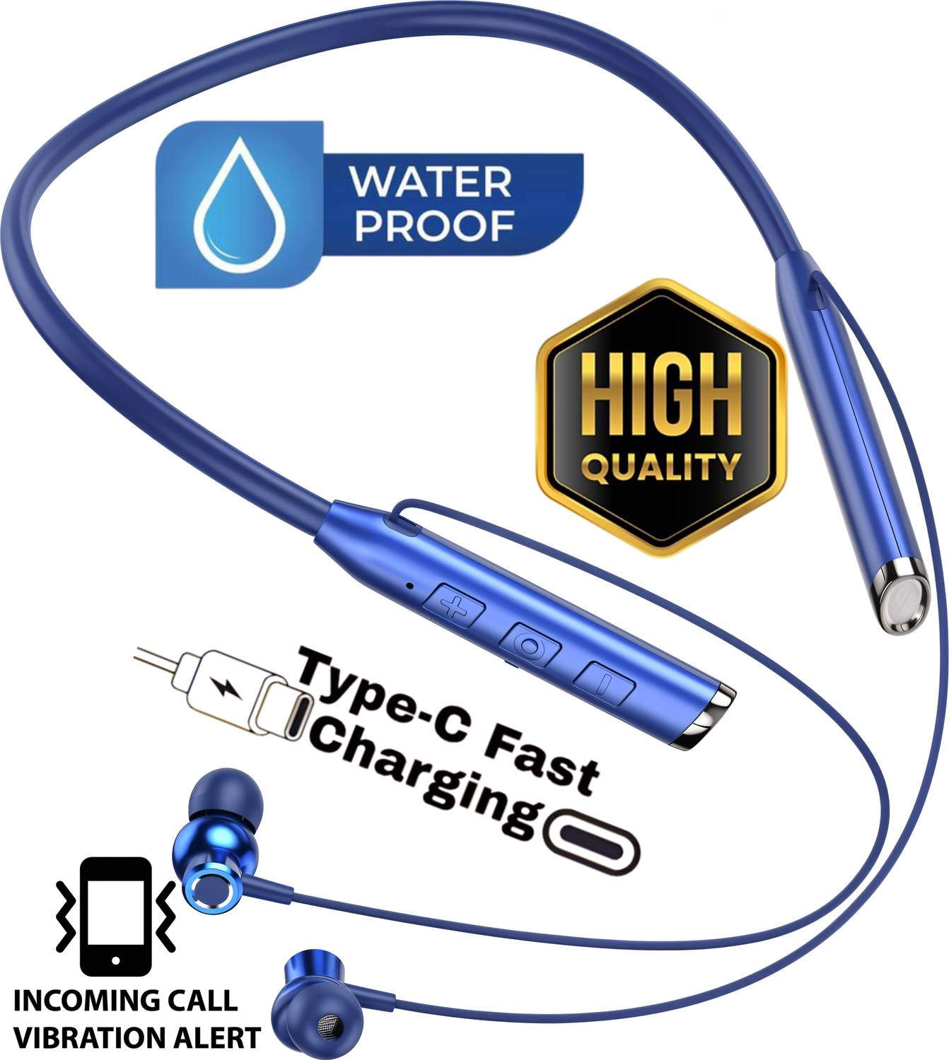 GREE MATT N80 Vibration Alert 48 Hours Playtime Cancellation Waterproof Neckband Q2 Bluetooth