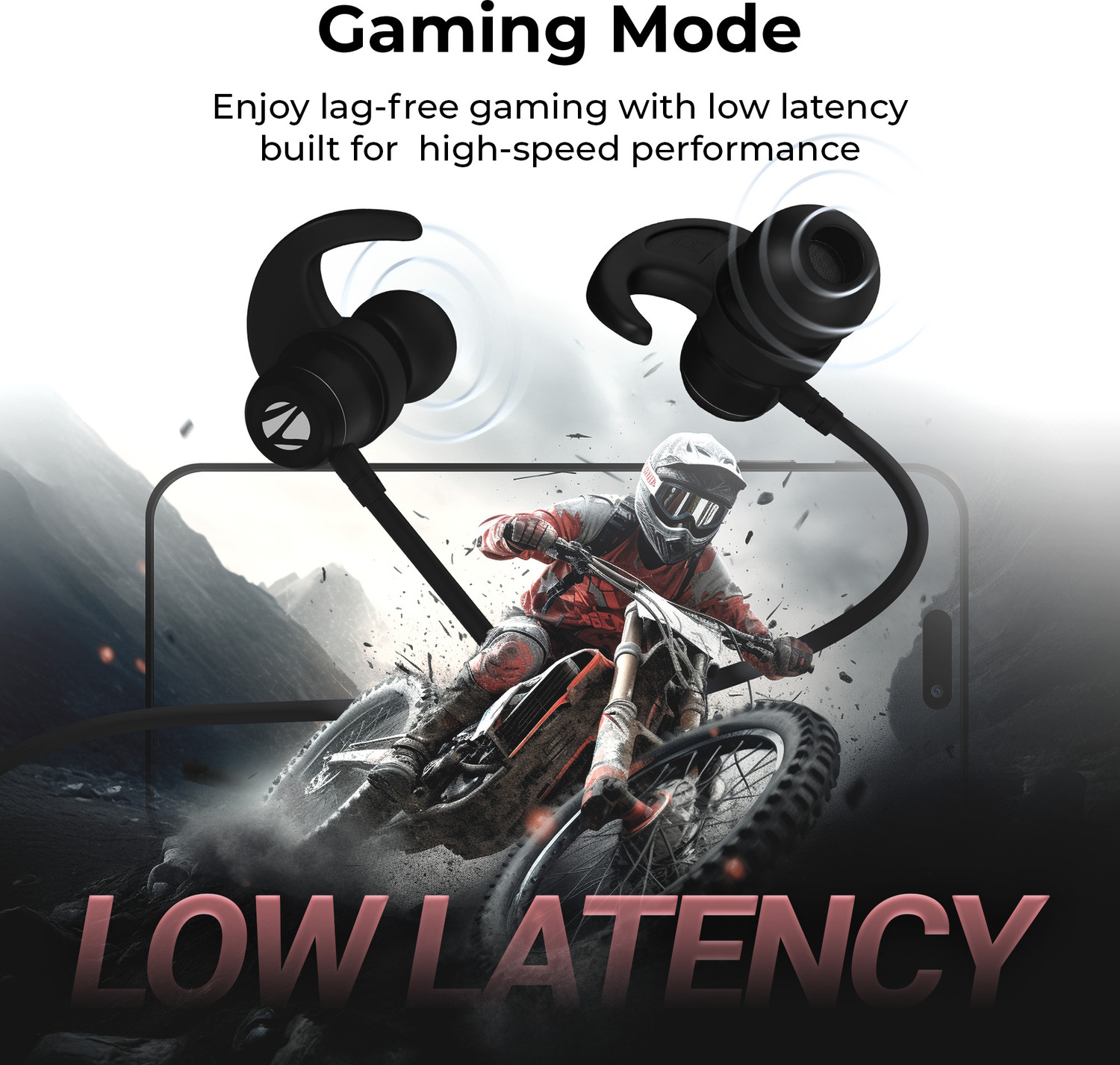 Image of ZEBRONICS Raga F2 Neckband with 22H Playback, Magsnap (Magnetic Play|Pause),Rapid Charging Bluetooth