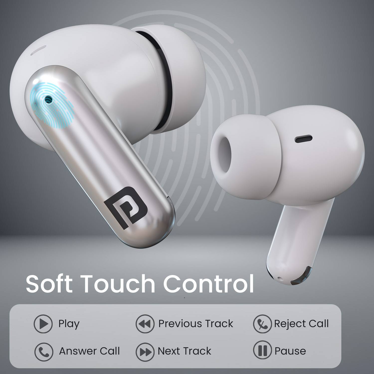 Portronics Twins One + In Ear TWS Earbuds - Image 2