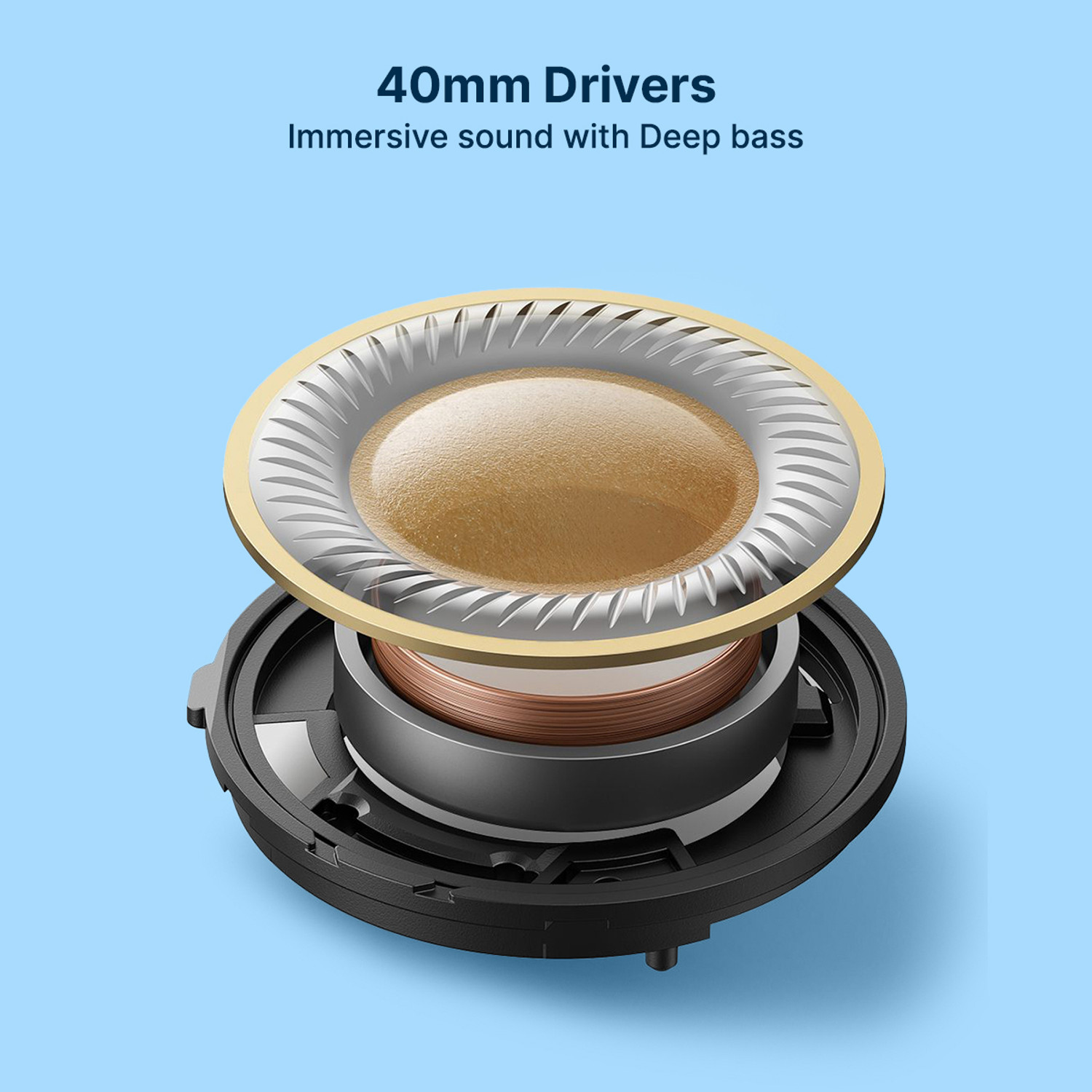 Image of PTron Studio Evo w / 70Hrs Playtime,Dual Pairing,Pristine Audio,Clear Calls,Fast Charge Bluetooth