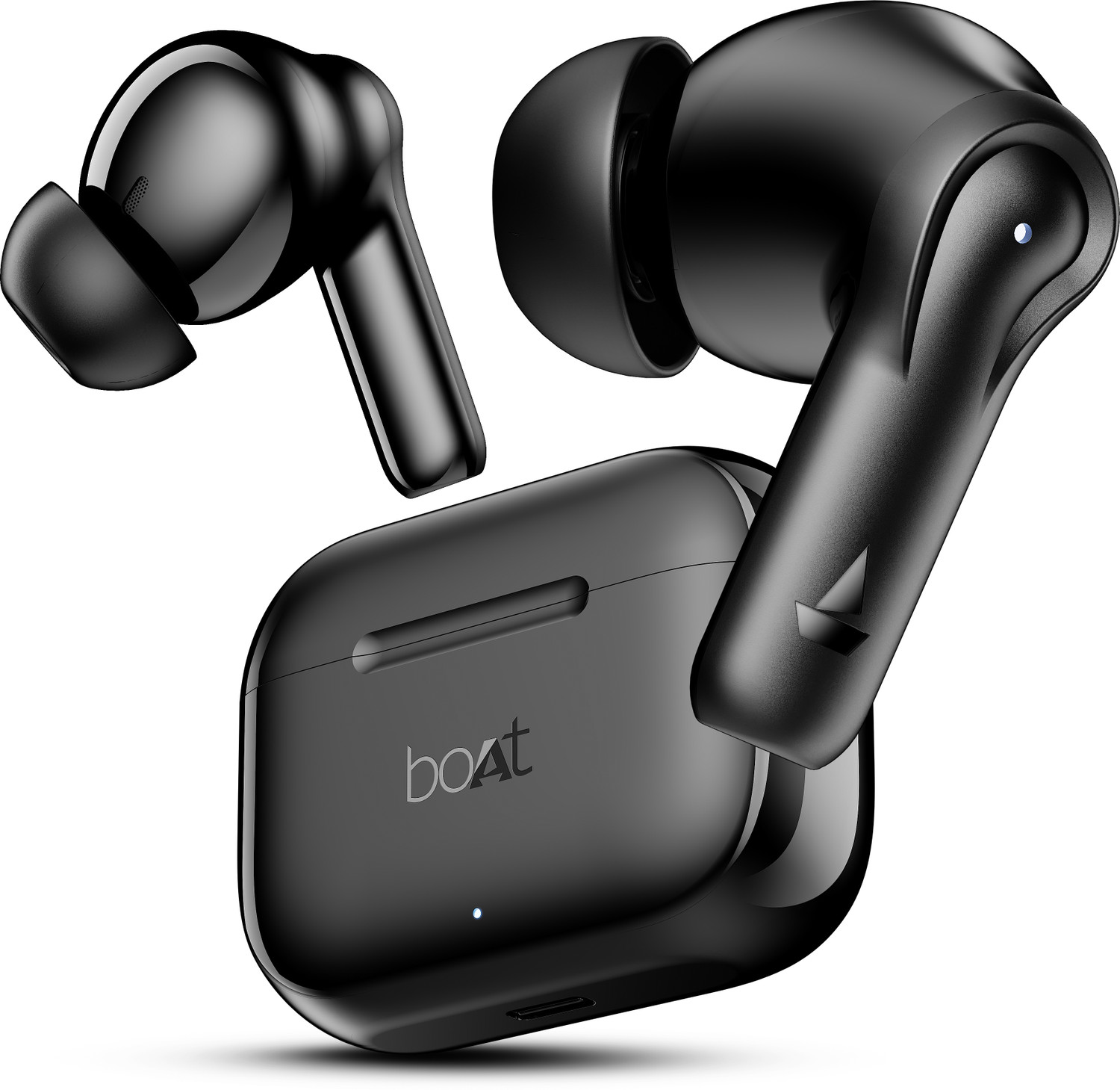 Image of boAt Airdopes 161, Adv 4Mic ENx, 50H Battery,Fast Charge,13mm Driver, Metallic Finish Bluetooth