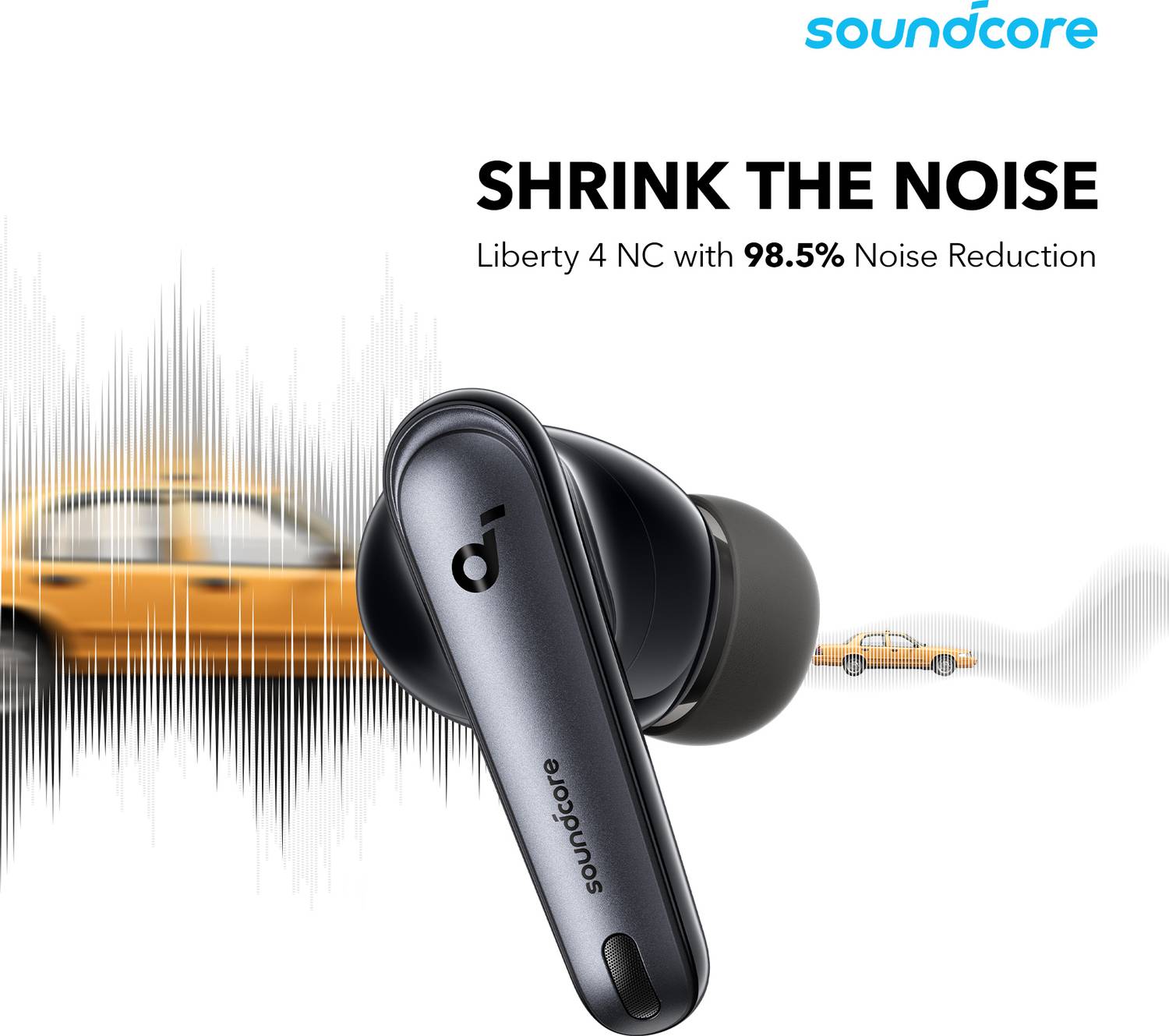 soundcore by Anker Liberty 4 NC, Adaptive Noise Cancelling, 50Hrs,Hi-Res wireless, LDAC, 6mics,IPX4 Bluetooth - Image 3