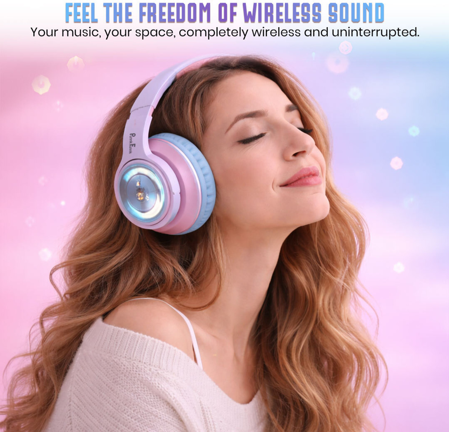 Image of PunnkFunnk Super Astro Beast Mode Bluetooth Headset with 70 Hours Playback 40ms Low Latency Bluetooth & Wired