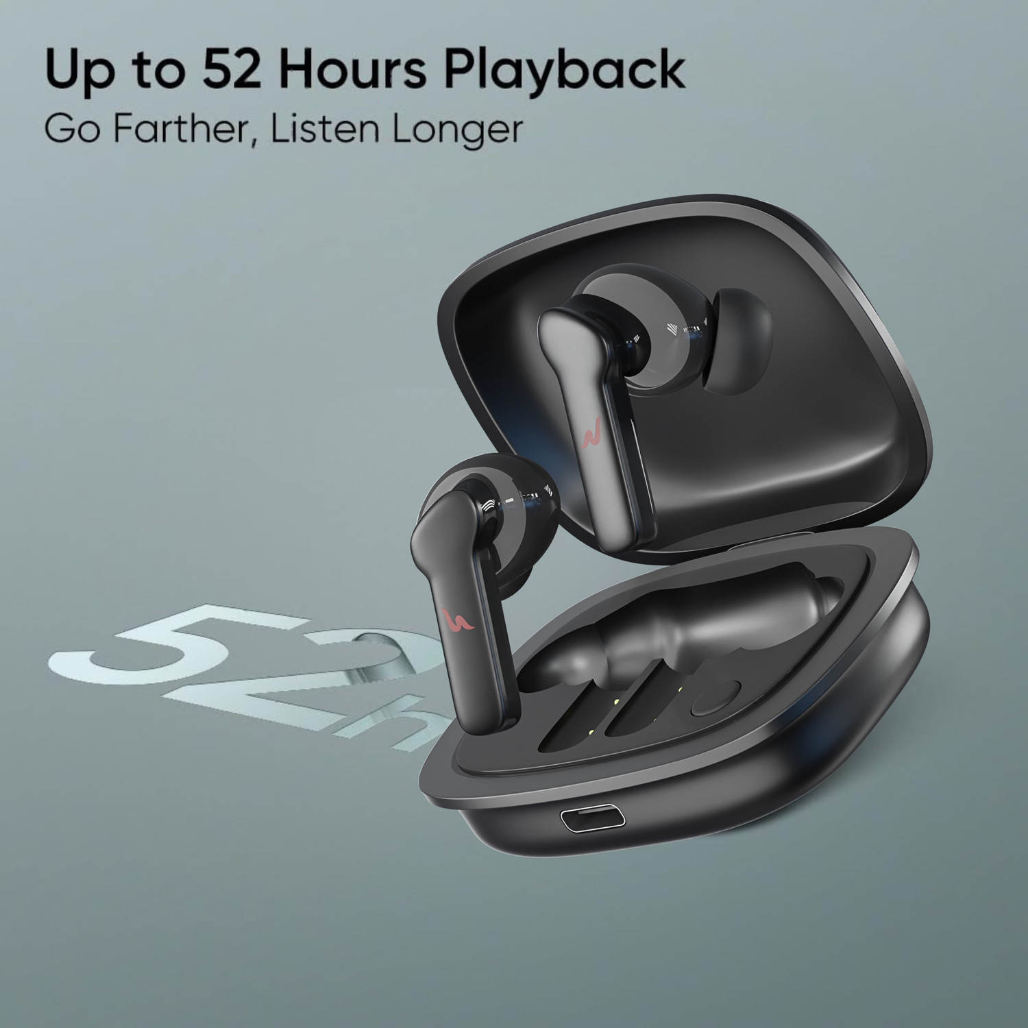 Image of electricbass anc bluetooth earbuds J-14 DLX With 50 hours of playtime Bluetooth