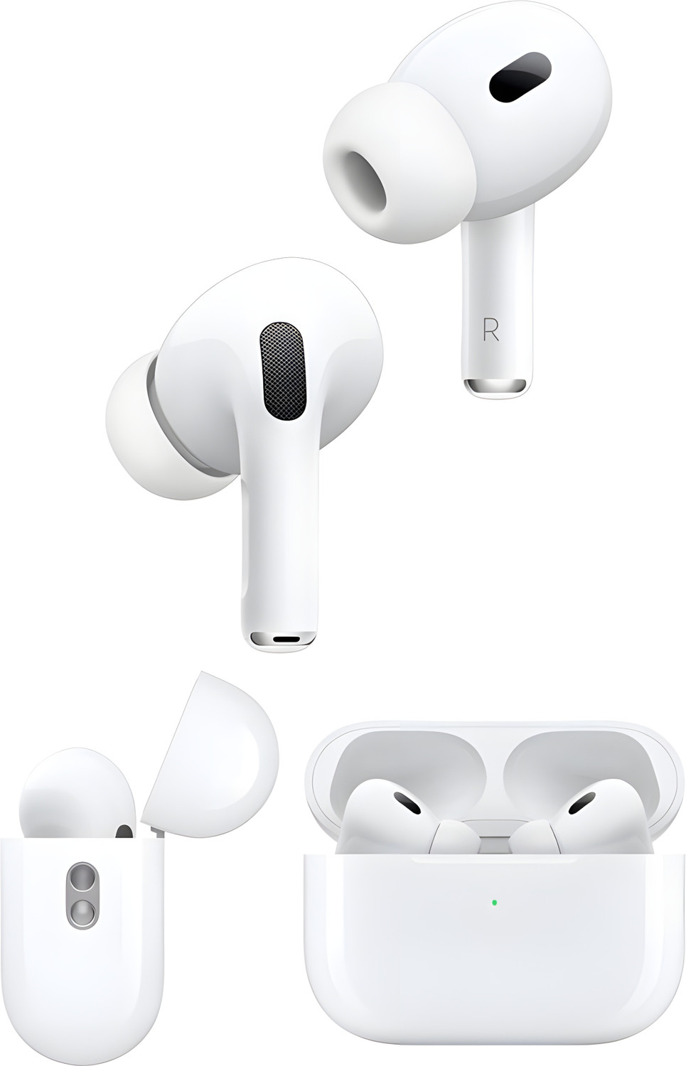 Image of GENCART Aerpods Pro 2 Genration Bluetooth 5.3 Dual Mic 24H Playtime TWS for Android iOS Bluetooth