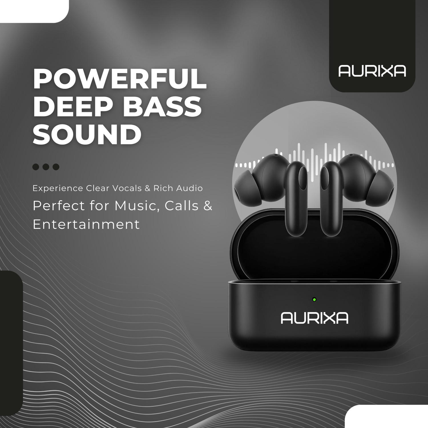 Image of AURIXA R2 Buds 48H Playtime, Dual Pairing, 13mm Speakers, Ai ENC, Low Latency-39 Bluetooth Gaming