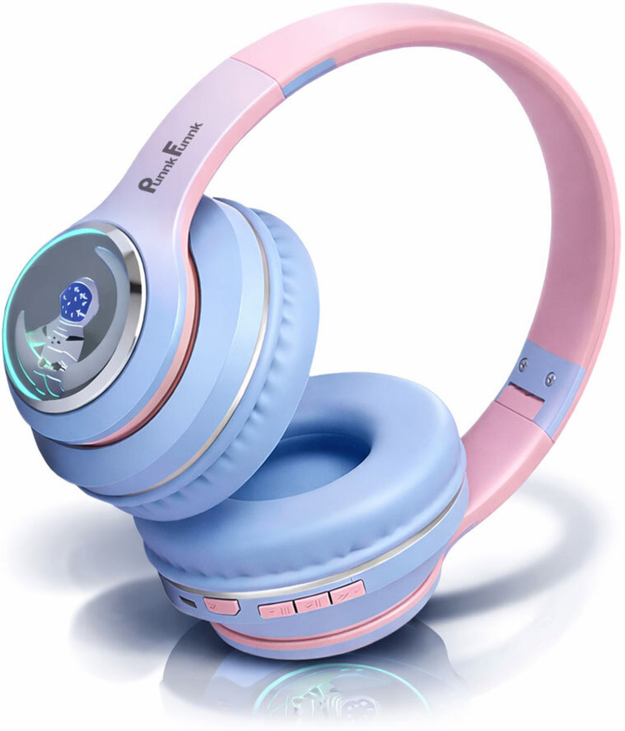 Image of PunnkFunnk Super Astro Beast Mode Bluetooth Headset with 70 Hours Playback 40ms Low Latency Bluetooth & Wired