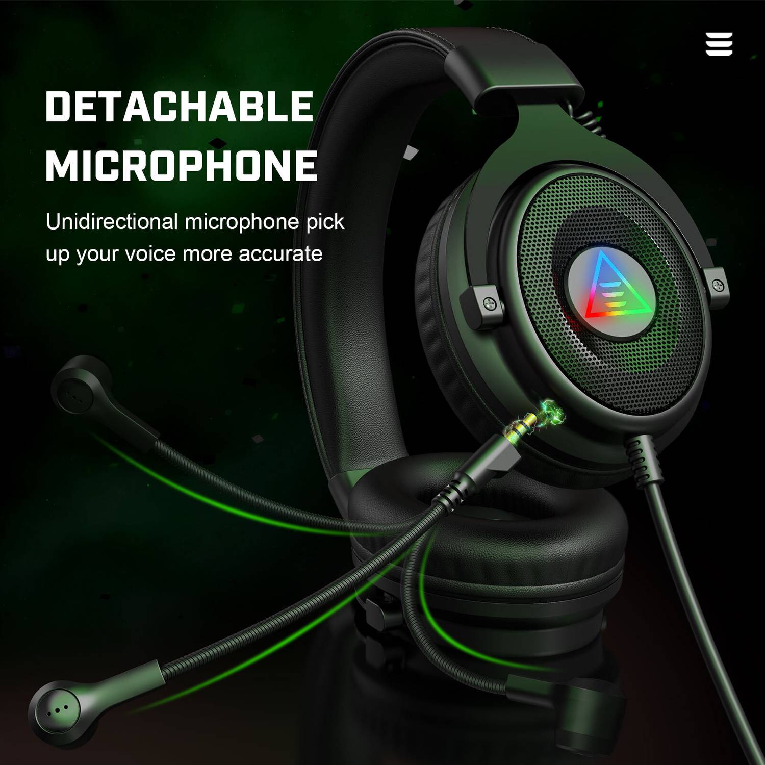 EKSA E900DL Wired Gaming Headset Black - Image 2