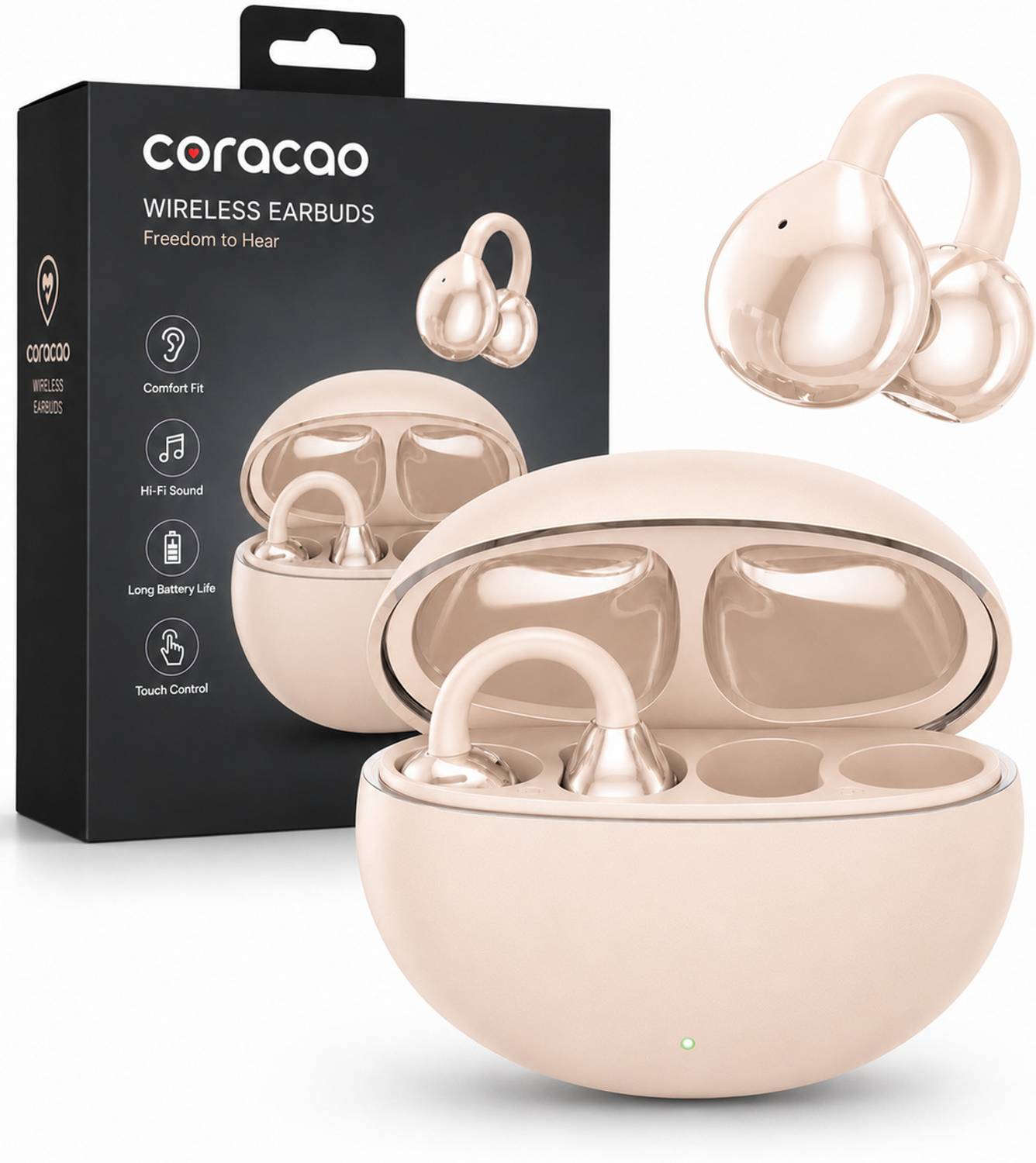 Coracao Wireless Earbuds Bluetooth 5.3 - Image 1