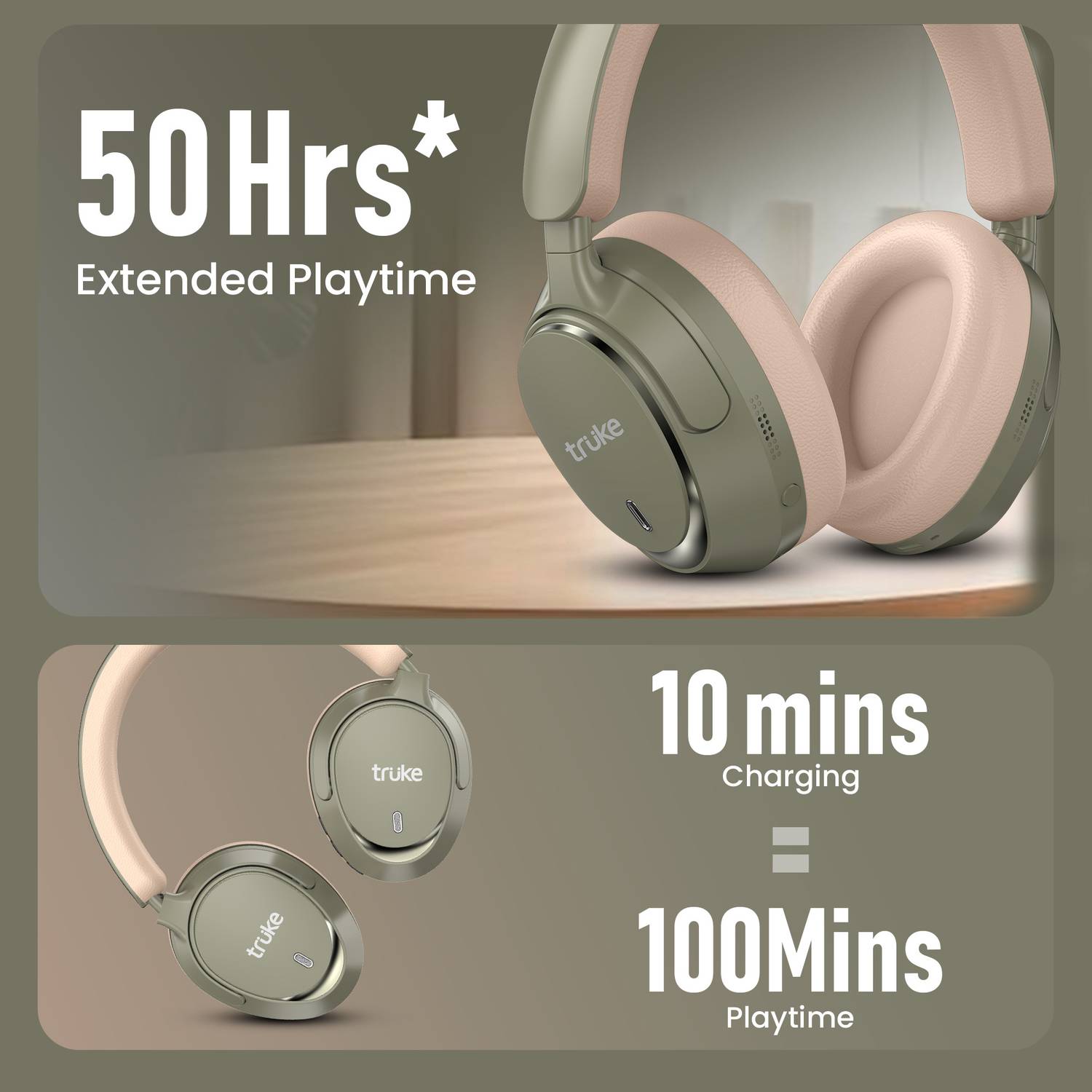 truke Aura Bass Bluetooth Headphones - Image 5