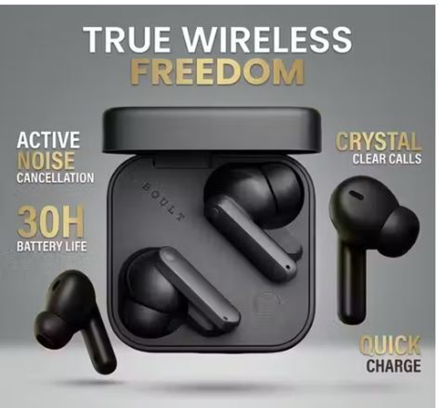 Image of GT GLO TIME WIRELESS MCF TWS Buds with 45 dB Ultra Bass Technology & upto 20Hrs V.Ba45 Bluetooth & Wired
