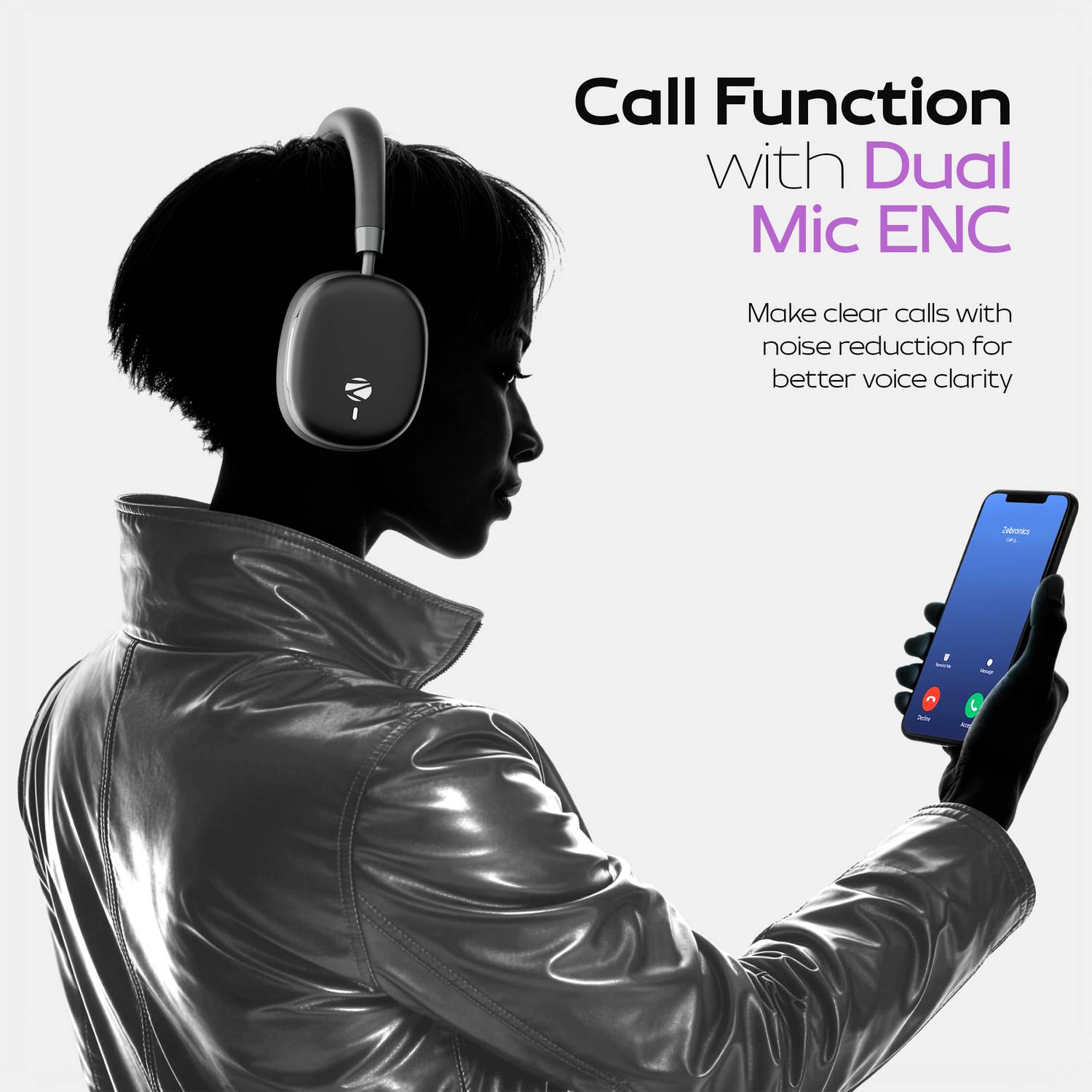 ZEBRONICS Zeb-Silencio 200T Hybrid ANC Bluetooth - Image 5